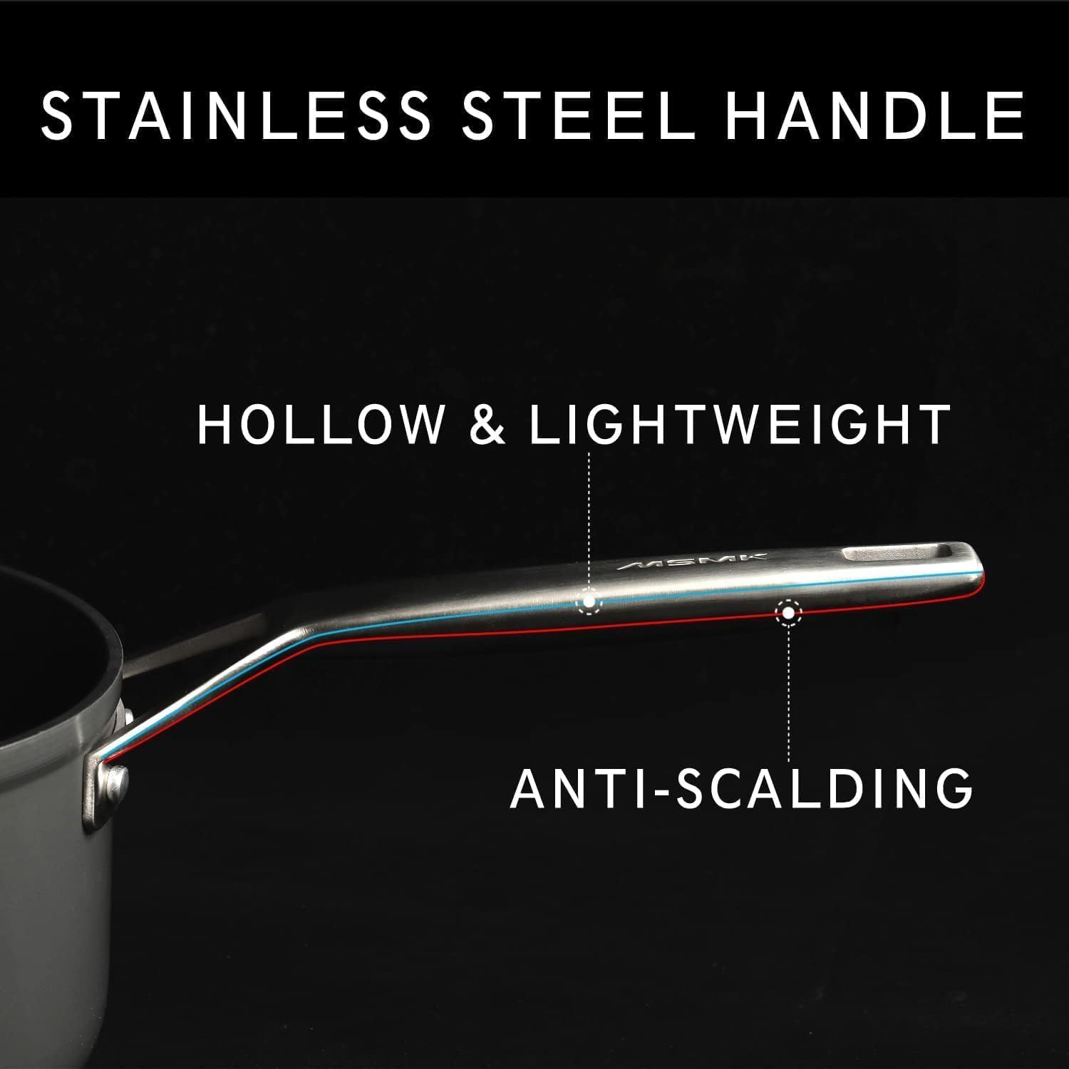 11 Inch Induction Grill Pan with Nonstick Coating, PFOA Free, Stay-Cool Handle - Scratch Resistant Griddle Pan for Stove Top