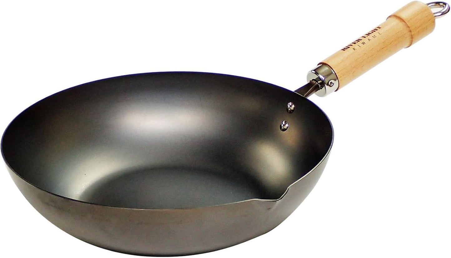 11 Inch River Light Iron Frying Pan from Japan - Induction Compatible and Made in Japan