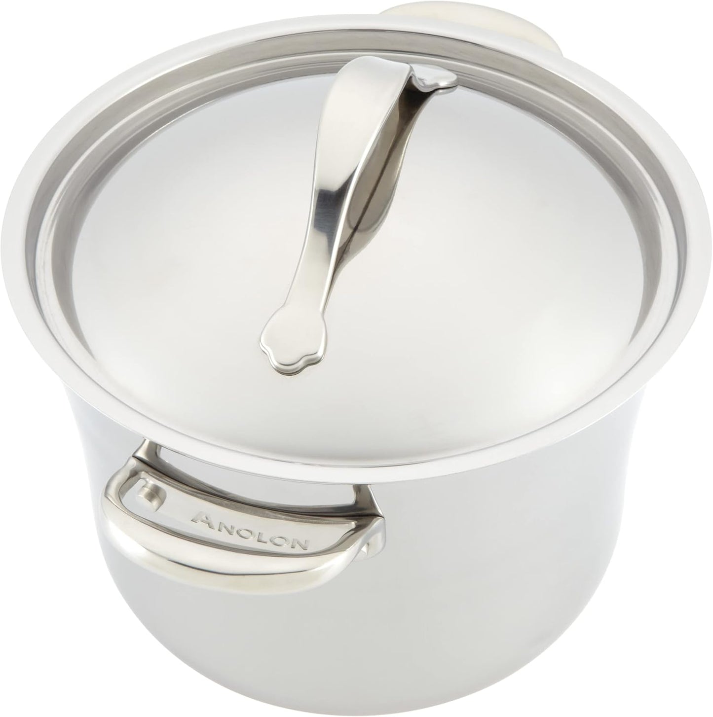 11-Piece Anolon Stainless Steel and Hard Anodized Aluminum Cookware Set for Versatile Cooking