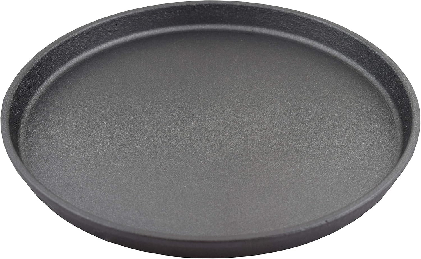 11" SUNRISE Round Cast Iron Set with Rubber Wood Underliner - Kitchen Supply