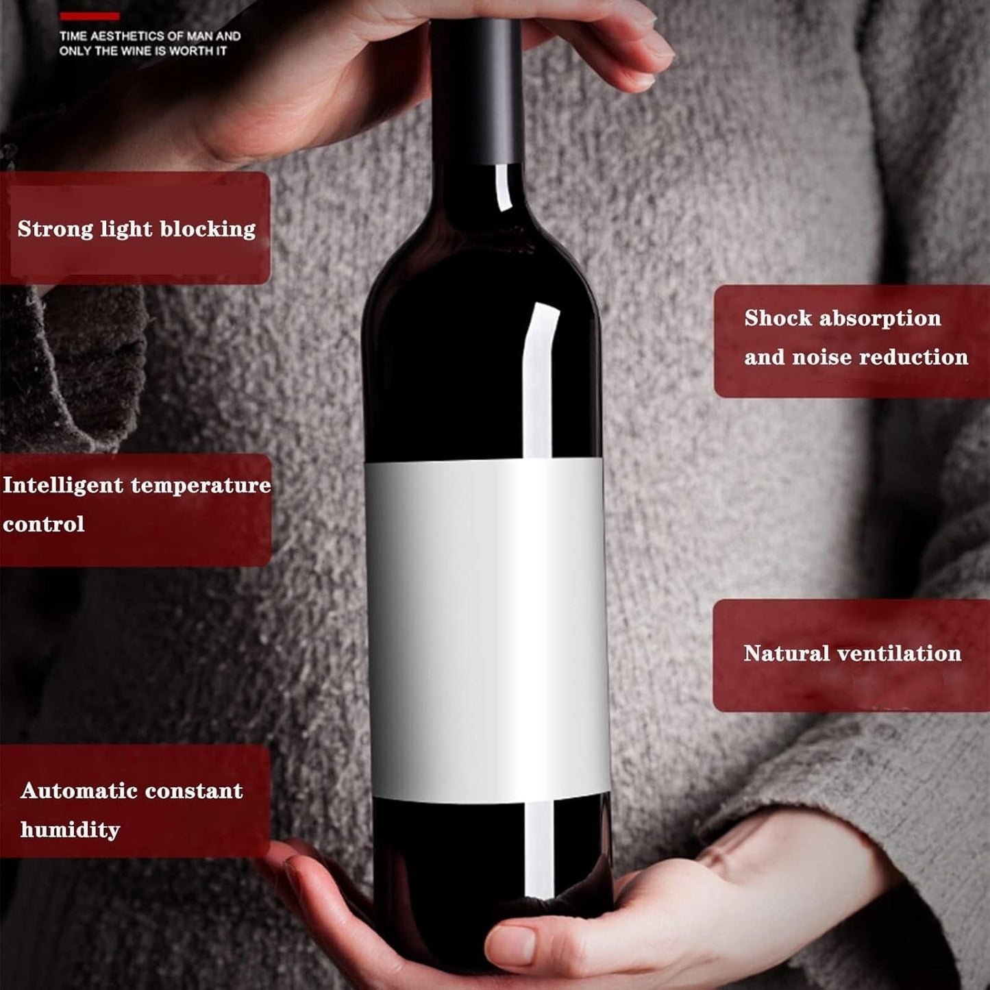 12-Bottle Compressor Wine Cooler Refrigerator with Digital Controls, Quiet Cooling, Clear Glass Door