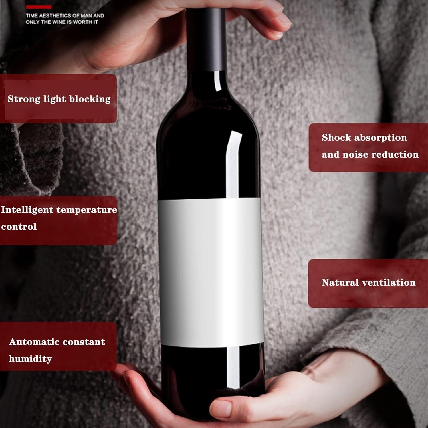 12-Bottle Compressor Wine Cooler Refrigerator with Digital Controls, Quiet Cooling, Clear Glass Door