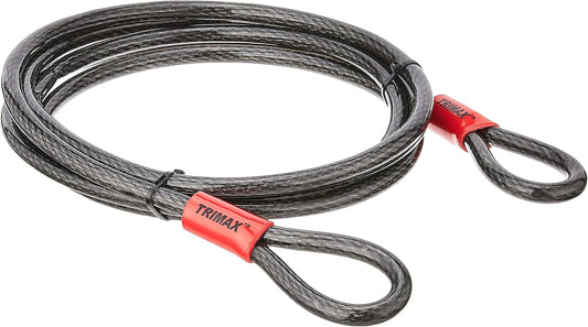 12 ft Long x 12mm Trimax TDL1212 Trimaflex Dual Loop Multi-Use Steel Cable