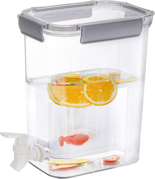 1.2 Gallon Plastic Drink Dispenser with Spigot - Ideal for Iced Tea, Lemonade, and More