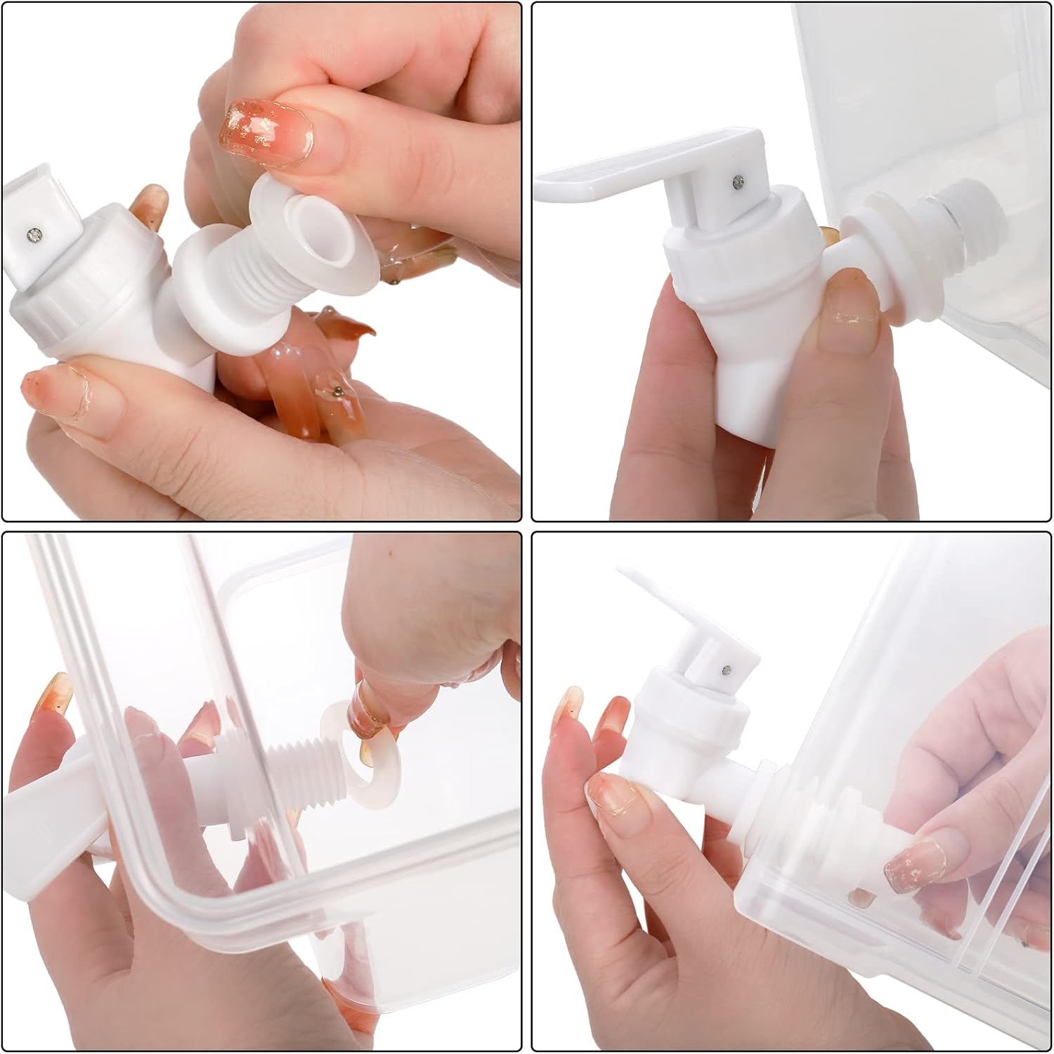 1.2 Gallon Plastic Drink Dispenser with Spigot - Ideal for Iced Tea, Lemonade, and More