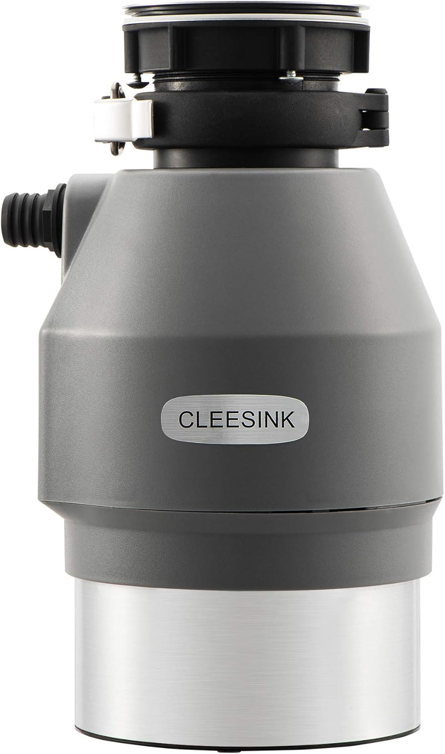 1/2 HP Garbage Disposal with Induction AC Motor Sound Reduction - 1.45L High Effect Grinding Food Waste Disposer by CLEESINK
