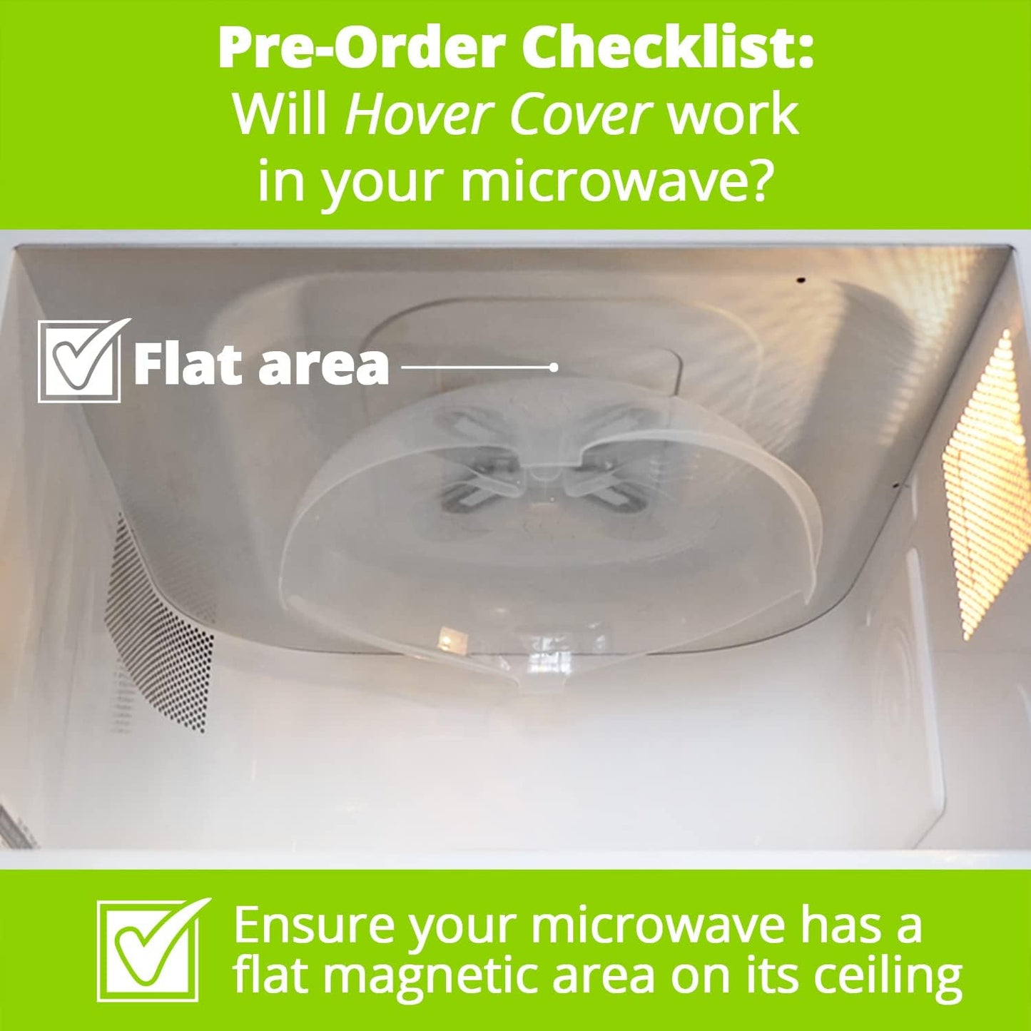 12-inch Clear Magnetic Microwave Splatter Cover - Vented BPA-Free Food Cover