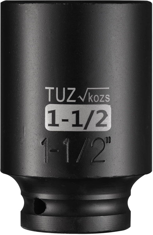 1/2-Inch Drive 1-1/2 Deep Impact Hex Socket - Metric, 6-Point Design, Chrome Moly Steel