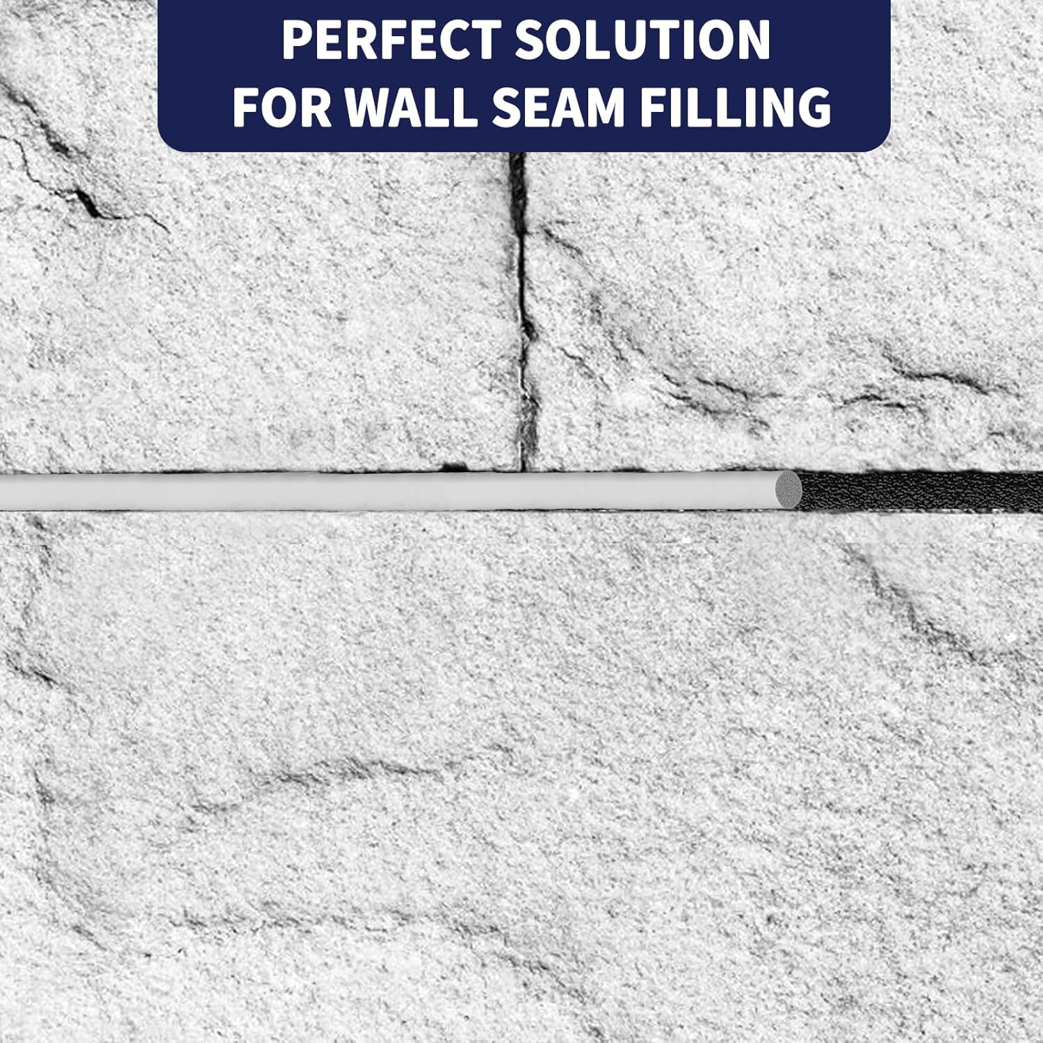 1/2 Inch EPDM Rubber Backer Rod Joint Filler for Concrete Cracks - 16.4 Ft Length