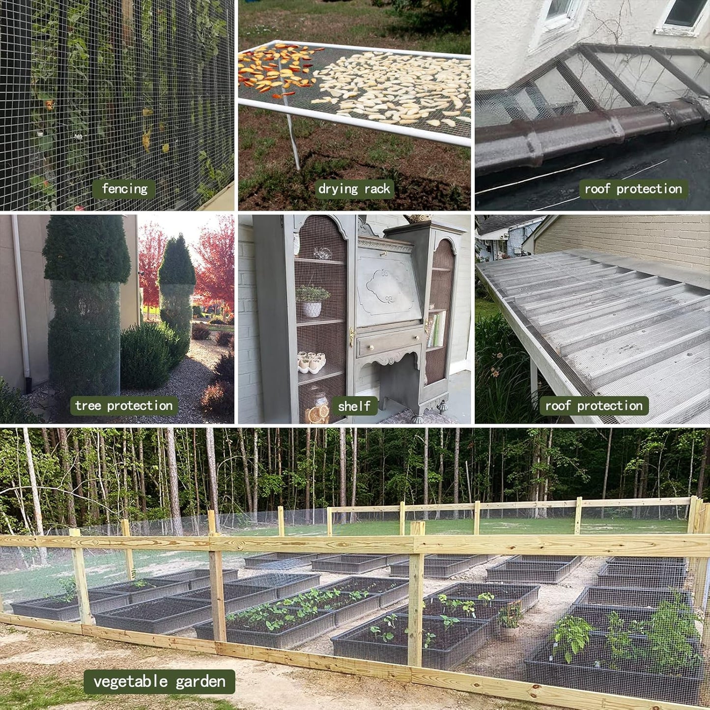 1/2 Inch Hardware Cloth 48 X 100 ft - 19 Gauge Wire Mesh for Chicken Coops, Rabbit Cages, Garden, Small Rodents - Hot Dipped Galvanized Wire Fence - WildKart