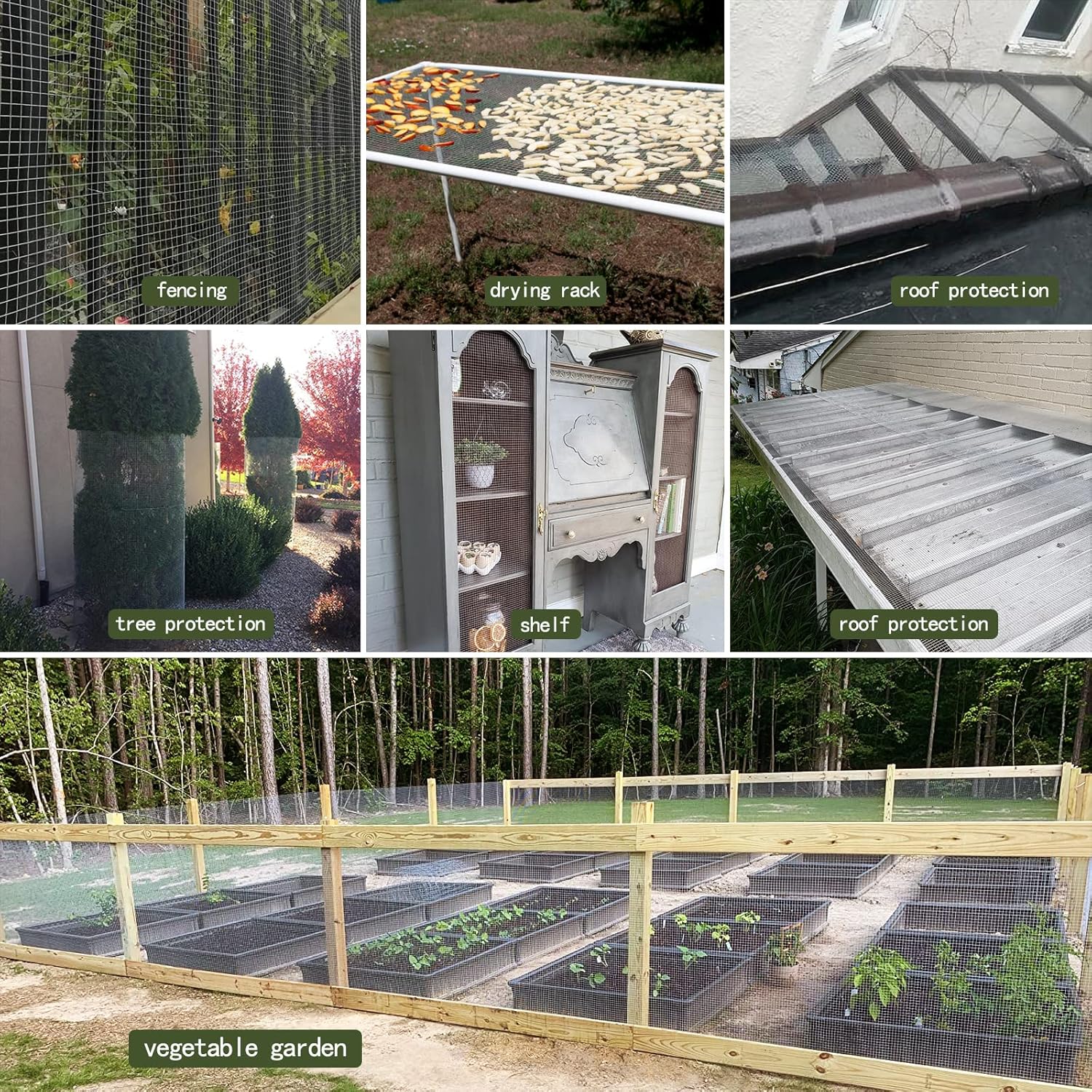 1/2 Inch Hardware Cloth 48 X 100 ft - 19 Gauge Wire Mesh for Chicken Coops, Rabbit Cages, Garden, Small Rodents - Hot Dipped Galvanized Wire Fence - WildKart