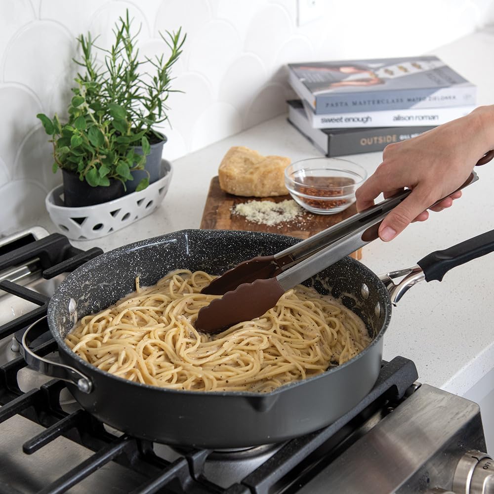 12-Inch Skillet with Ceramic Coating by Nordic Ware - Verde Aluminized Steel Cookware