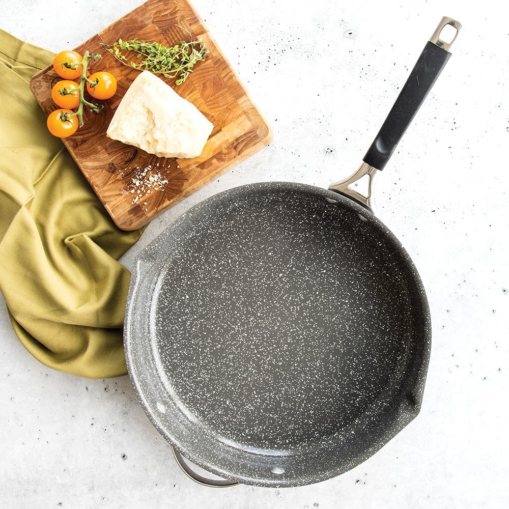 12-Inch Skillet with Ceramic Coating by Nordic Ware - Verde Aluminized Steel Cookware