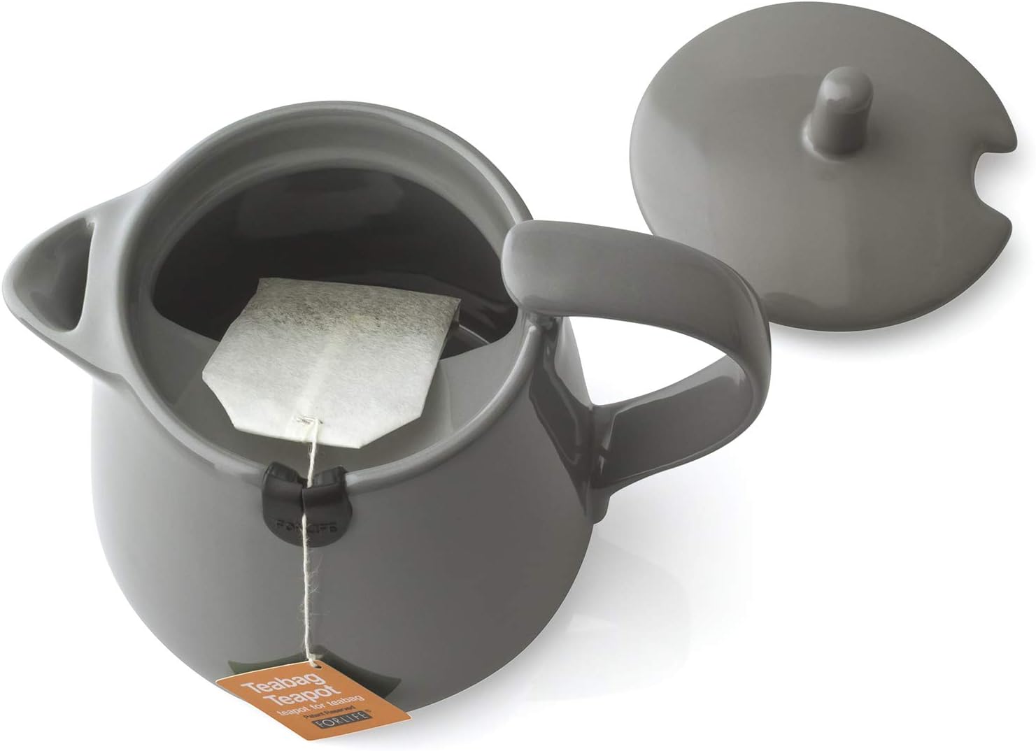12-Ounce Gray FORLIFE Teabag Teapot - Stylish and Functional Tea Brewing Solution