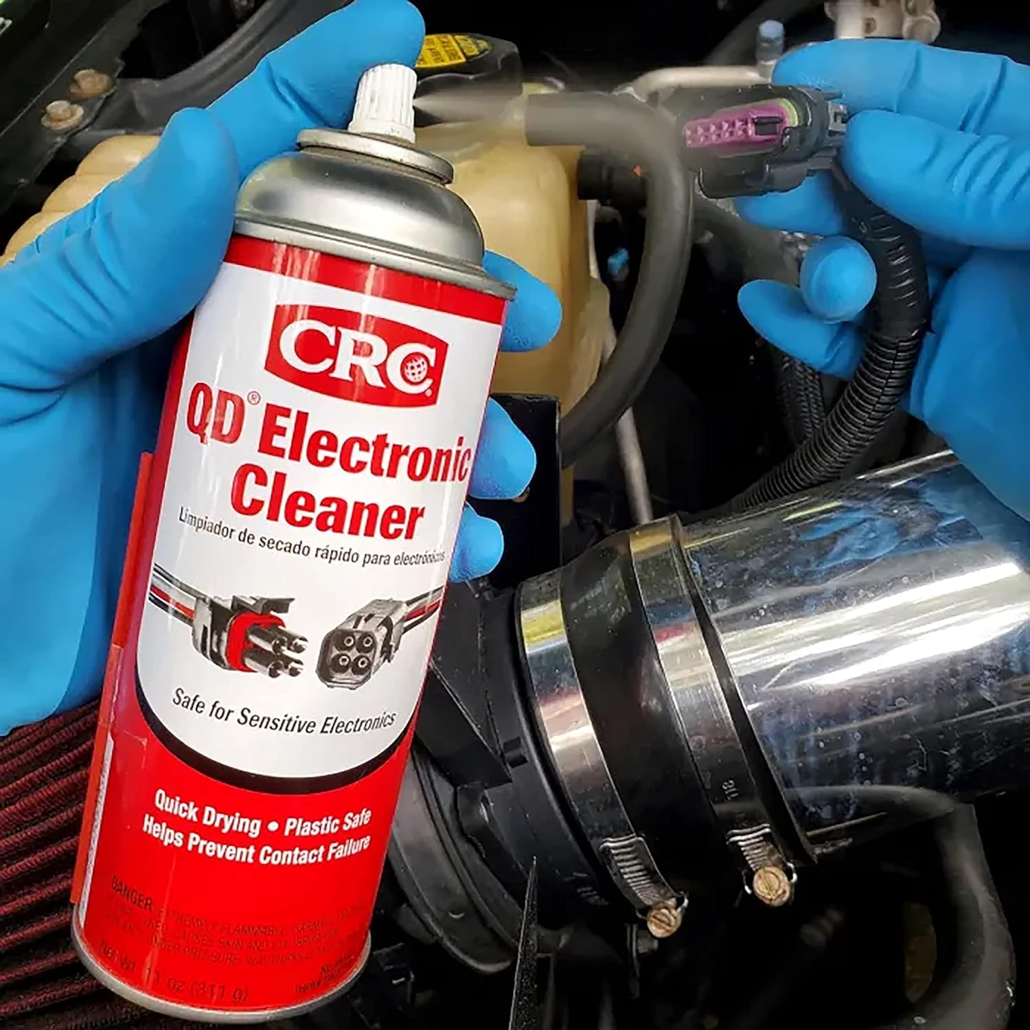 12 oz Boeshield T-9 Rust & Corrosion Protection Spray with Waterproof Lubrication + CRC 05103 QD Electronic Cleaner, 11 oz