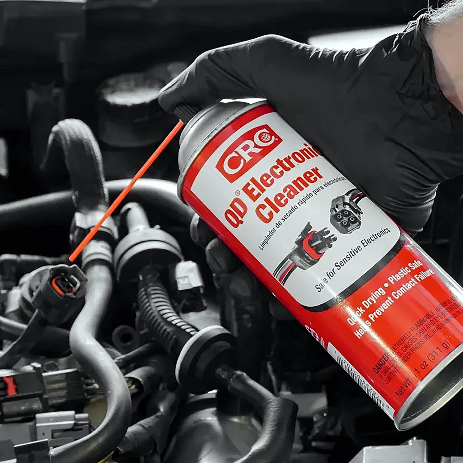 12 oz Boeshield T-9 Rust & Corrosion Protection Spray with Waterproof Lubrication + CRC 05103 QD Electronic Cleaner, 11 oz