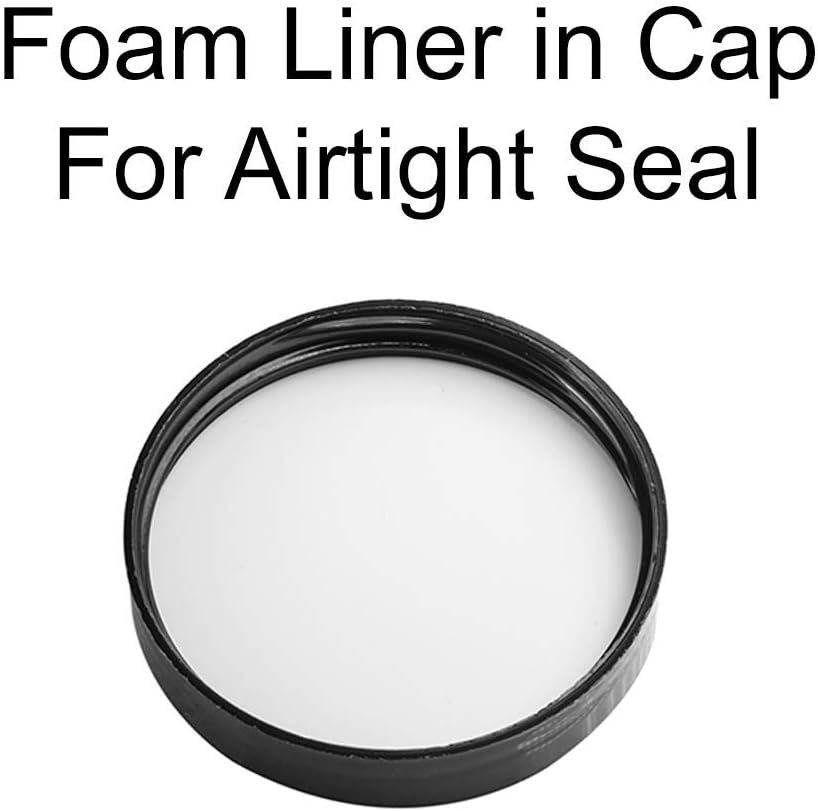 12 Pack of Aromine 8oz Amber Plastic Jars with Blank Labels - BPA Free PET Plastic