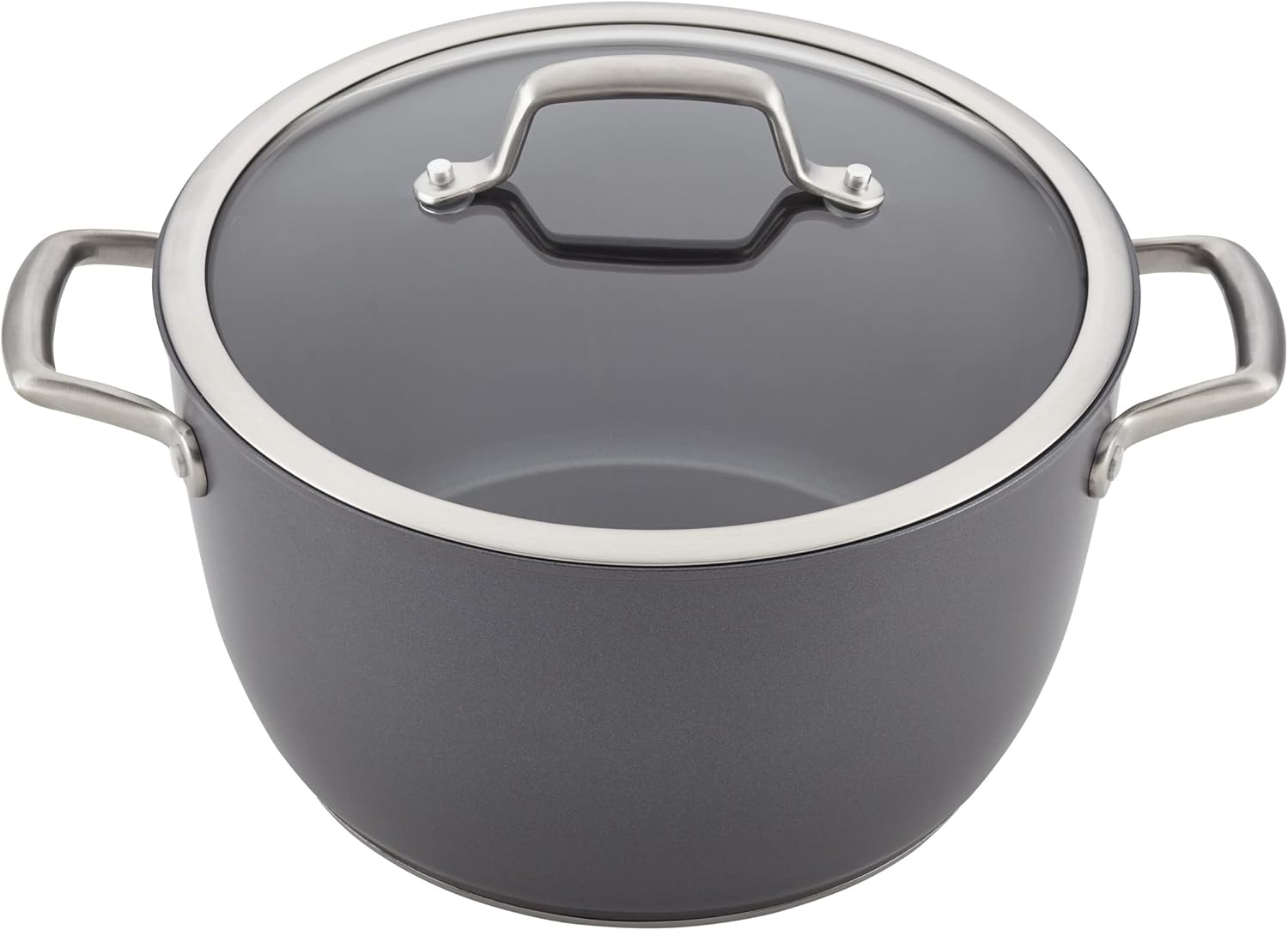 12 Piece Anolon Accolade Hard Anodized Nonstick Cookware Set in Moonstone Gray