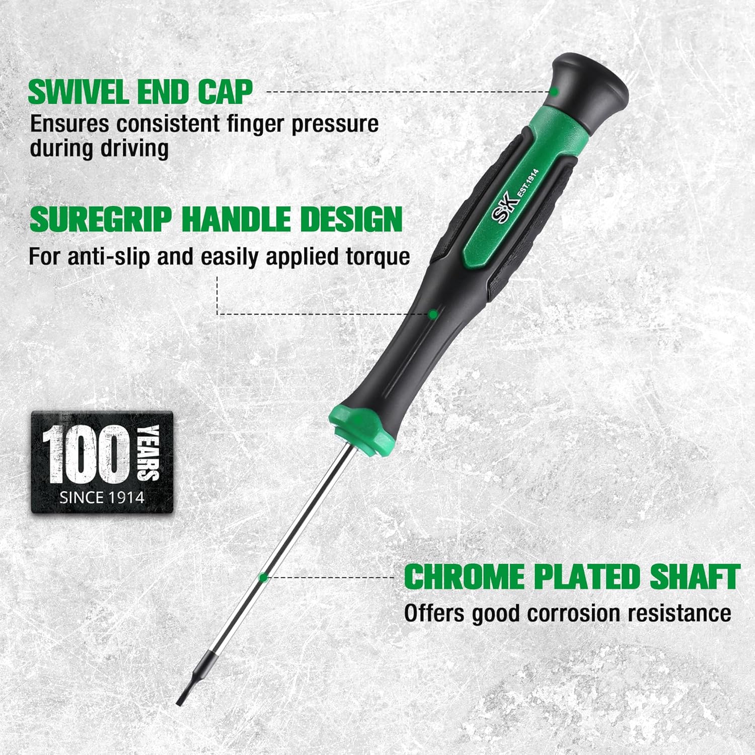 12-Piece Mini Screwdriver Set with Slotted/Phillip/Star Screwdrivers, Magnetic Tips, Premium Steel, SureGrip Handle