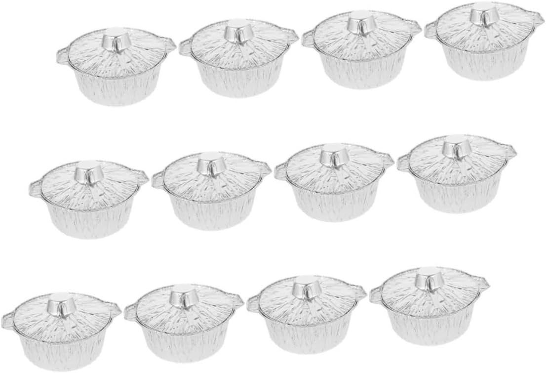 12-Piece Multi-function Pot Food Baking Set - Kitchen Tin Foil Containers for Convenient Food Storage