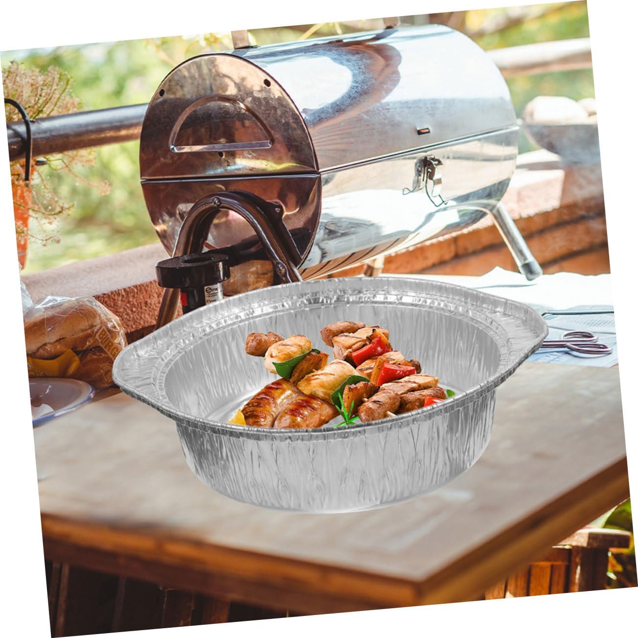 12-Piece Multi-function Pot Food Baking Set - Kitchen Tin Foil Containers for Convenient Food Storage