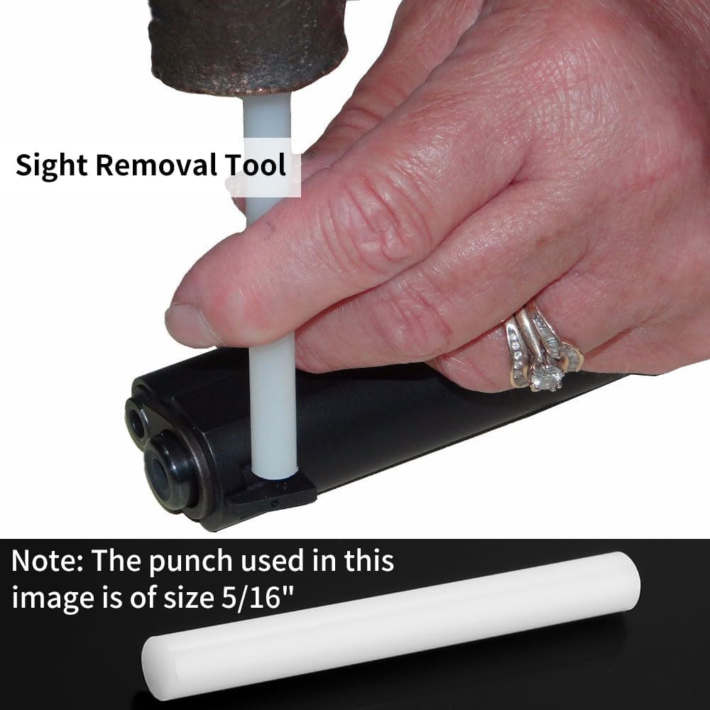 12-Piece Non-Marring Nylon Drift Punch Set, Non-Sparking Nylon Rod, 15/64"-45/64" Punch Sizes