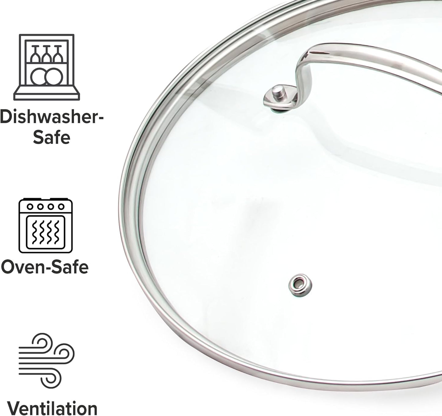 12-Piece Nuwave Lightweight Cookware Set with Duralon Ceramic Coating & Tempered Glass Lids