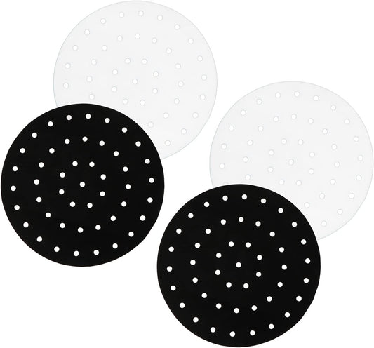 12-Piece Silicone Air Fryer Pad Liner Set for Kitchen Gadgets & Accessories