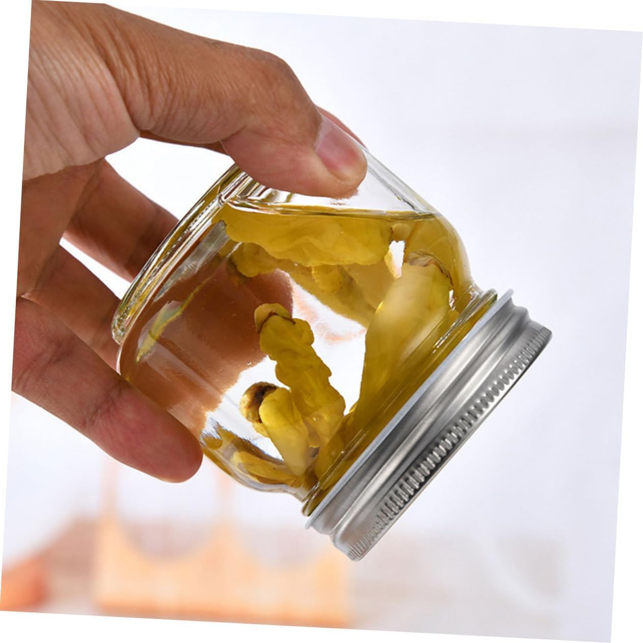 12-Piece VOSAREA Mason Jar Lid Set - Leak-proof Storage Caps for Airtight Canning Jars - Silver Tinplate Covers for Metal Caps
