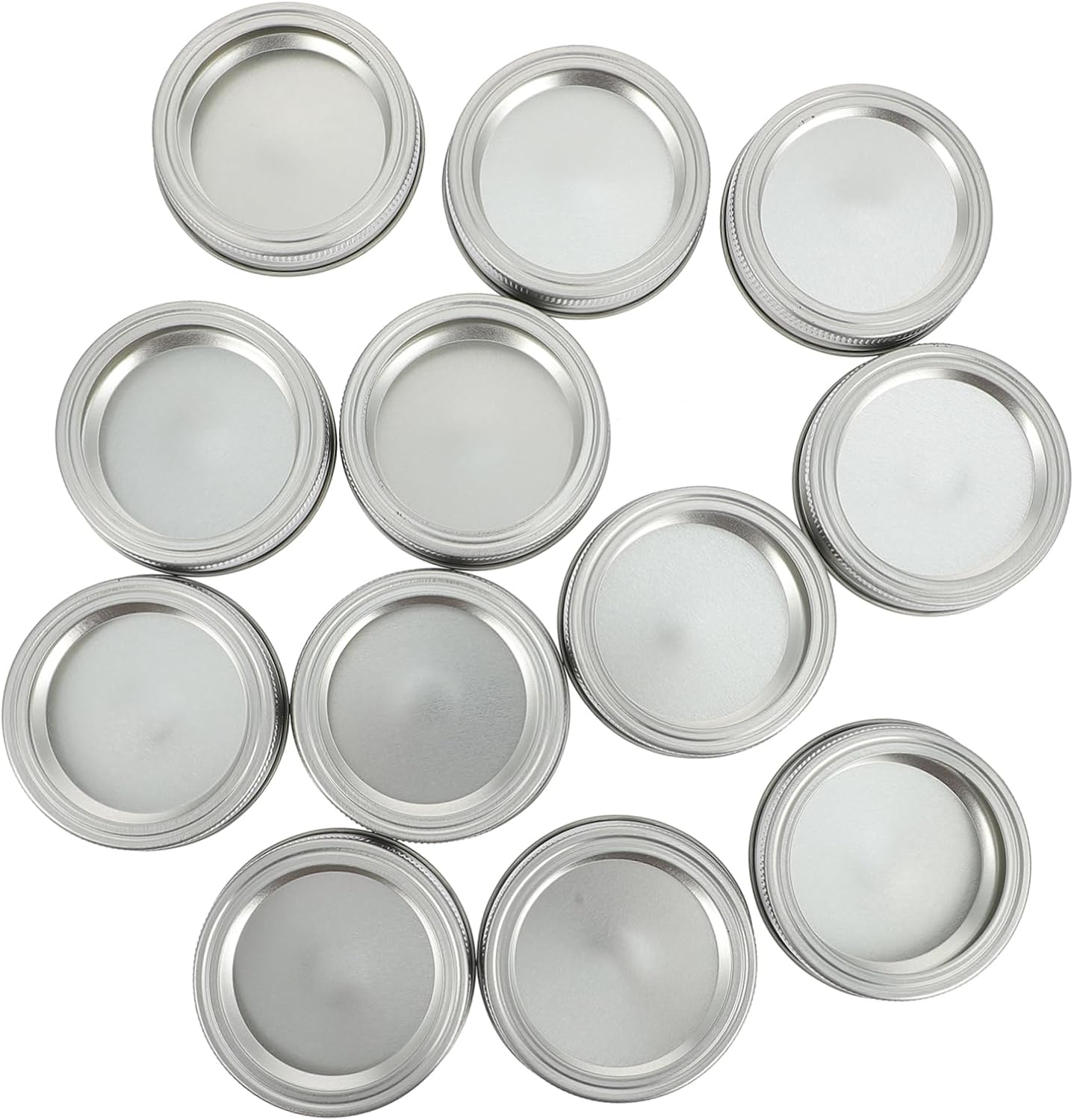 12 Sets of 70mm Regular Canning Jar Lids and Rings - Replacement Seal Lids for Mason Jars - Compatible with Standard Mouth Canning Jars