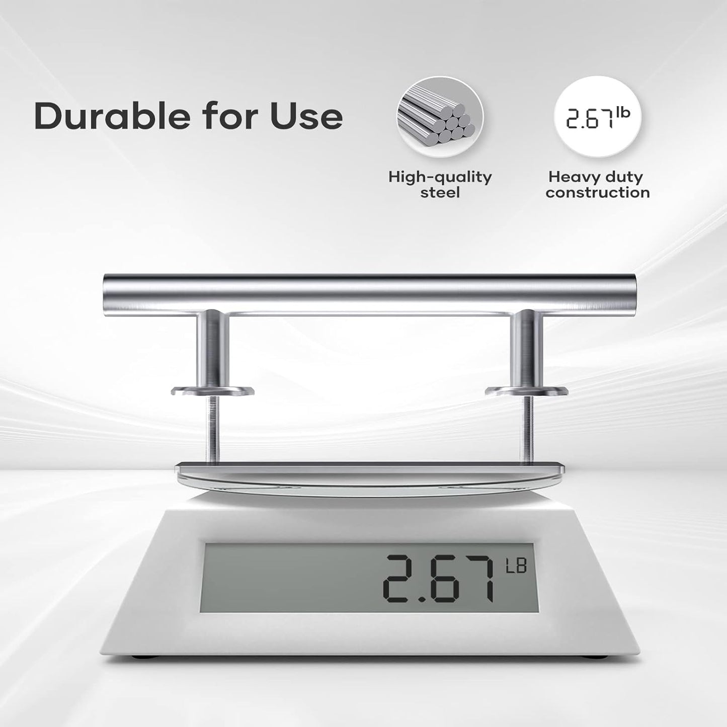 12" Stainless Steel Sliding Barn Door Handles and Pulls Set - Double Sided Flush Hardware with Brushed Finish - Easy Install by EaseLife