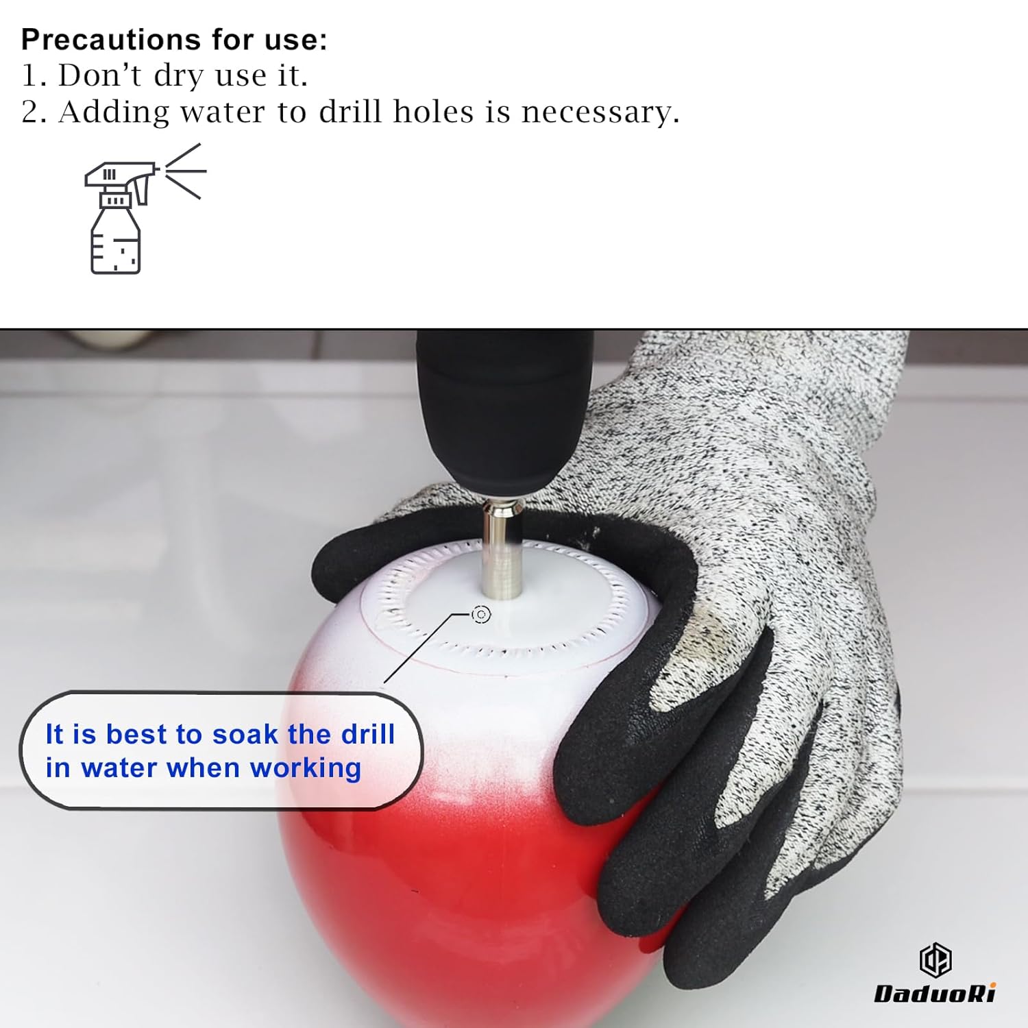 1/2" Wet Diamond Hole Saw Set for Porcelain Tile Glass Granite Ceramic Stone - 12mm Drill Bits x 2 Pack