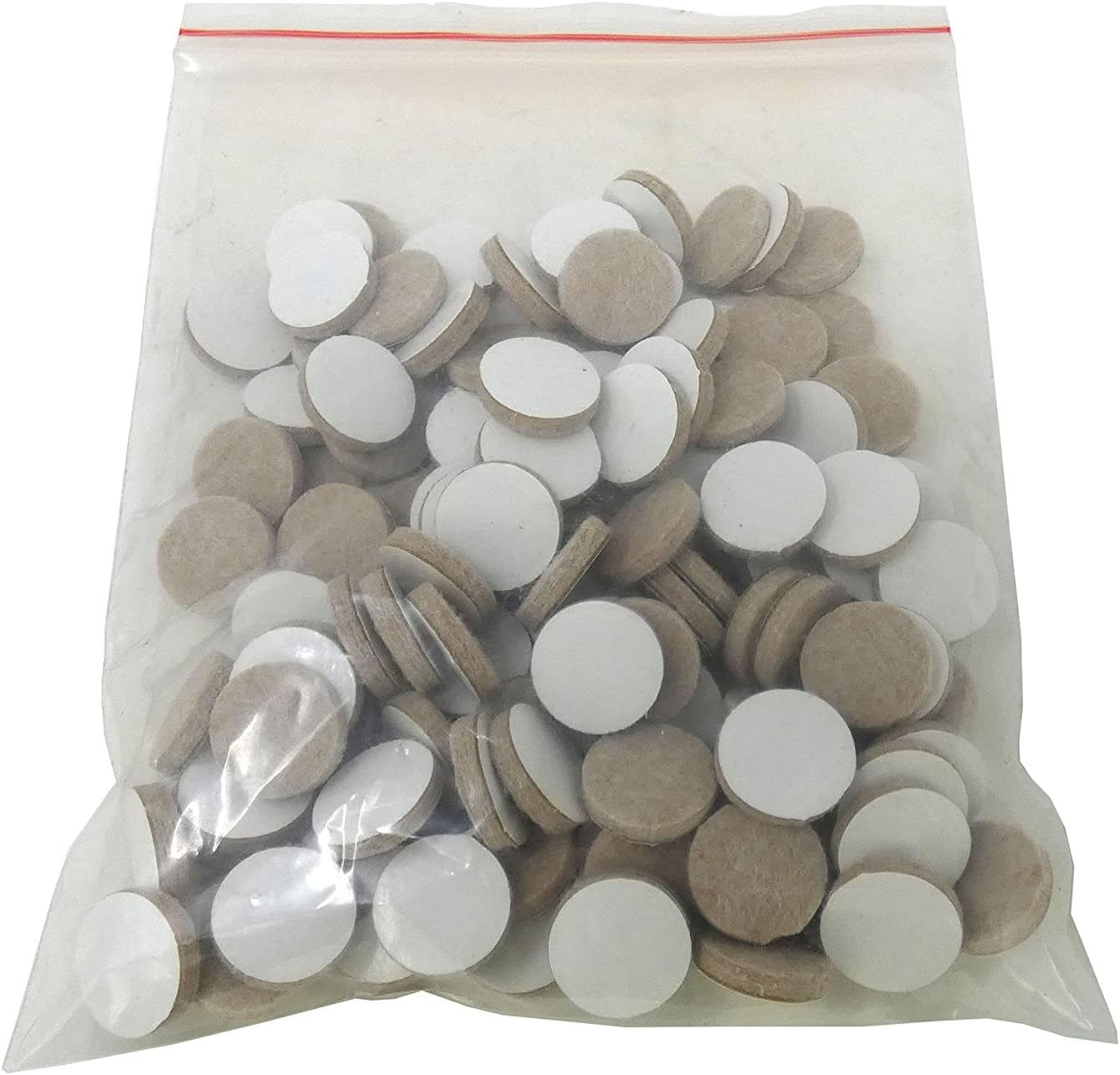 120 Pack of Beige 3/4" Self Adhesive Felt Furniture Pads - Felt So Good 8800E