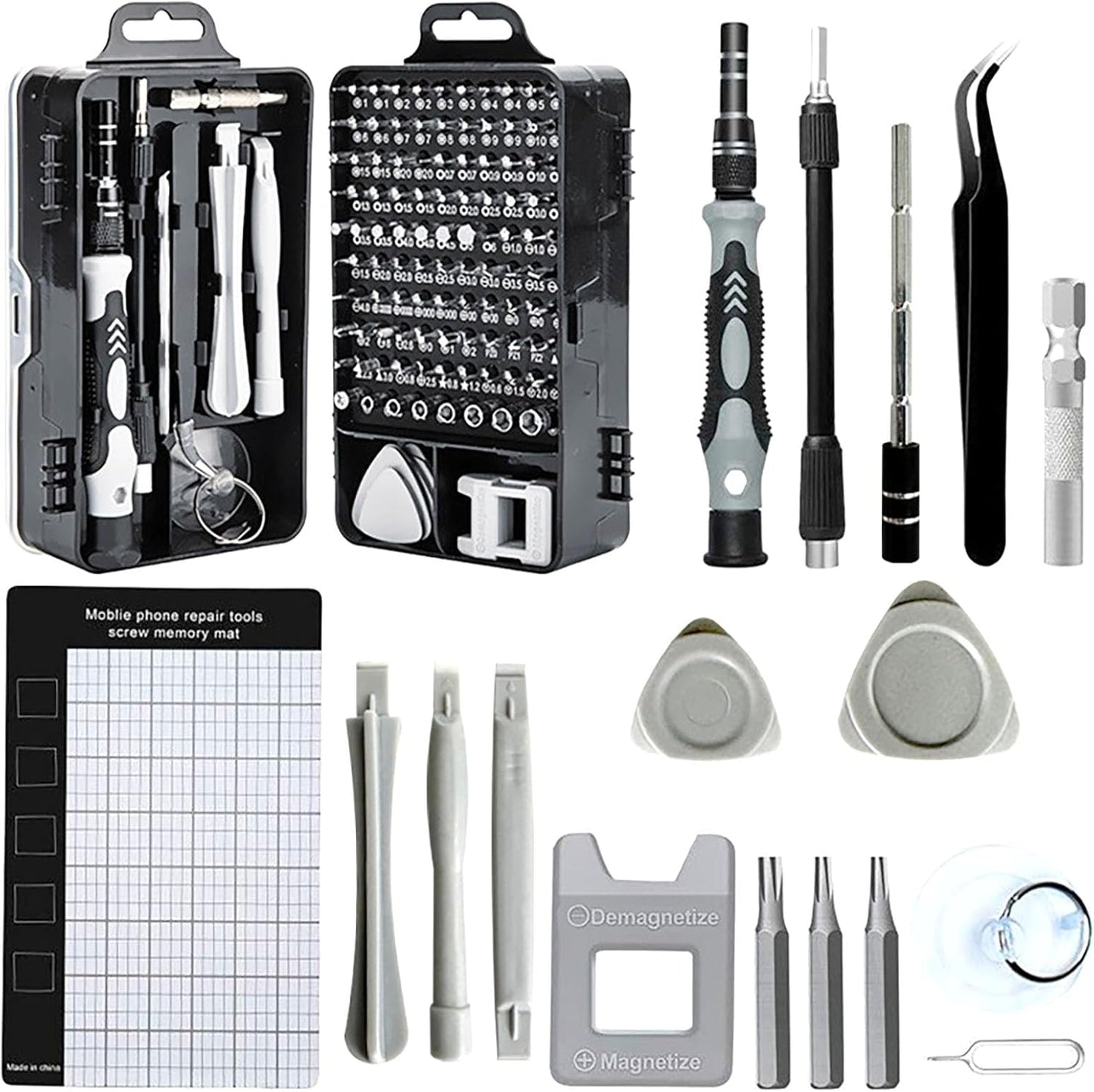 122 in 1 Precision Screwdriver Set - Professional Repair Tool Kit for Computer, Watch, Camera, Mobile Phone, Laptop, Electronics