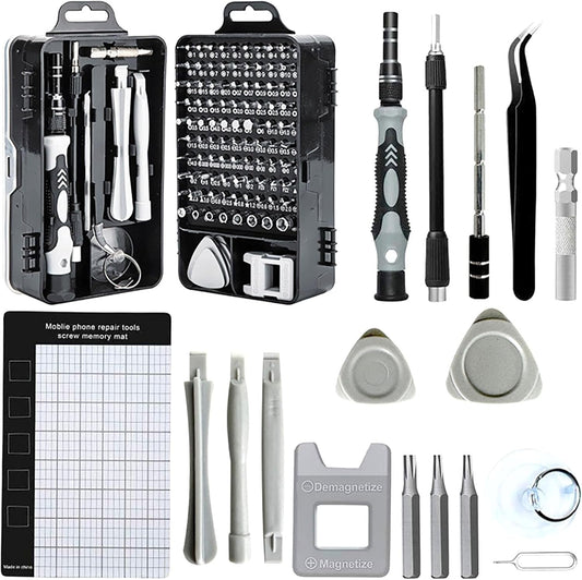 122 in 1 Precision Screwdriver Set - Professional Repair Tool Kit for Computer, Watch, Camera, Mobile Phone, Laptop, Electronics