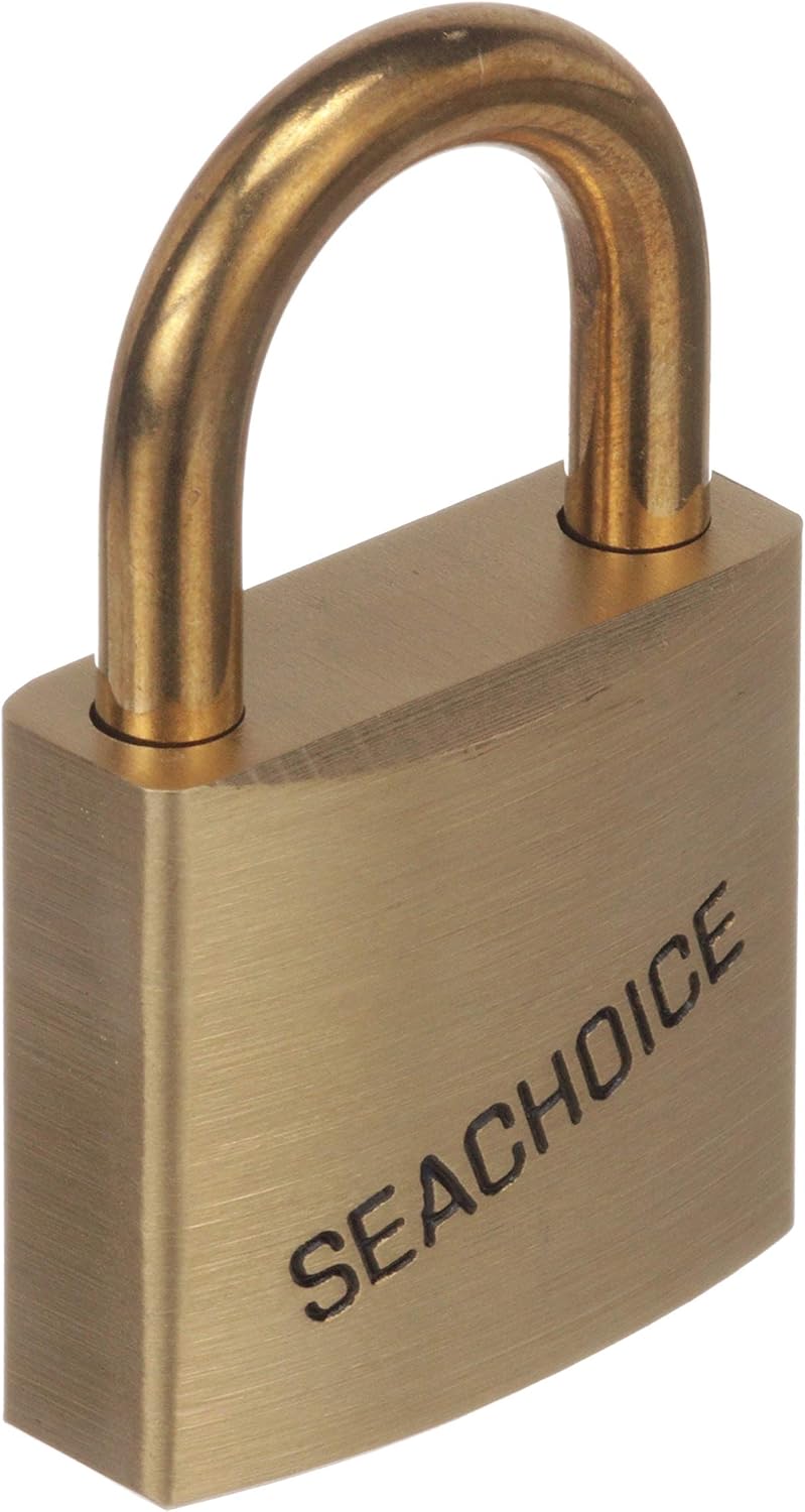 1.25 inch Seachoice Solid Brass Padlock - Durable Lock for Security - WildKart