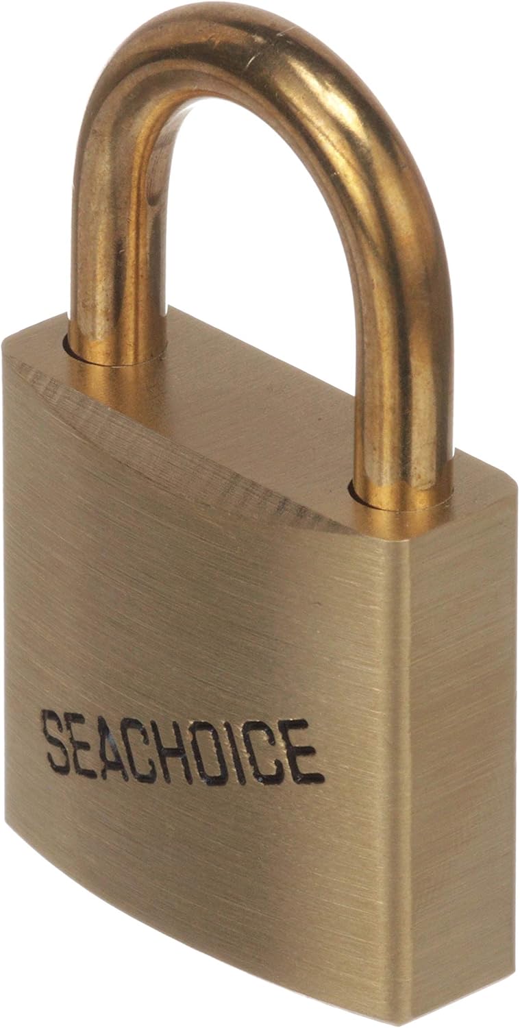 1.25 inch Seachoice Solid Brass Padlock - Durable Lock for Security - WildKart