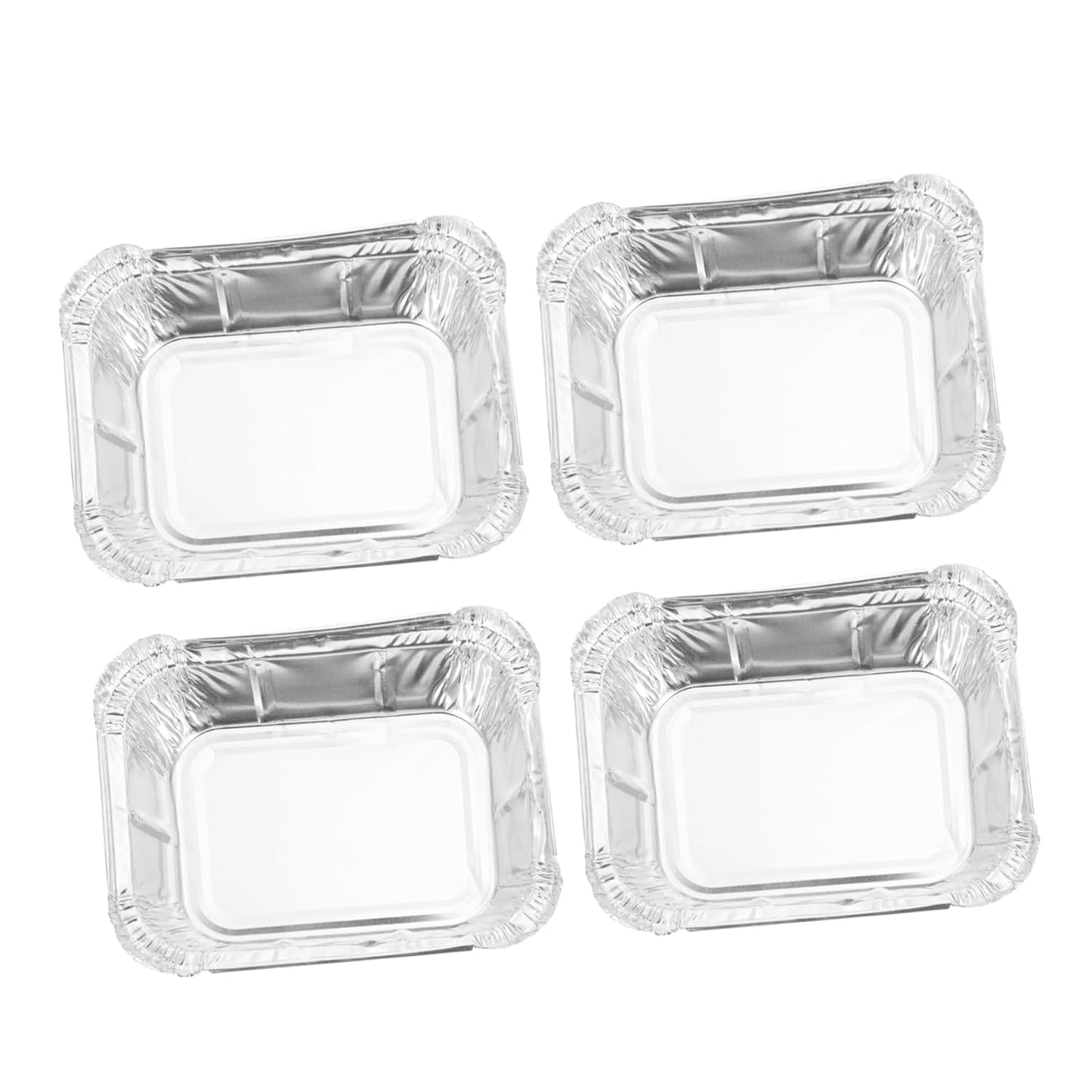 125 Pack Disposable Foil Containers with Lids - Heavy Duty Takeout Pans for BBQ Meal Prep - 230ml Size for Catering and Grilling