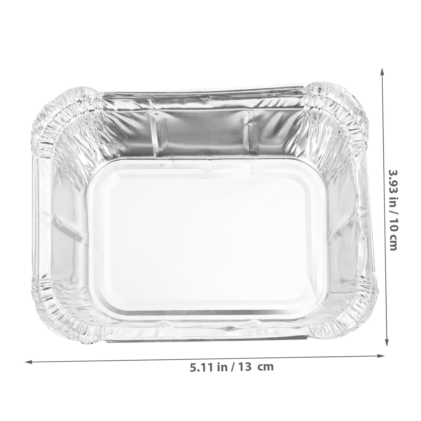 125 Pack Disposable Foil Containers with Lids - Heavy Duty Takeout Pans for BBQ Meal Prep - 230ml Size for Catering and Grilling