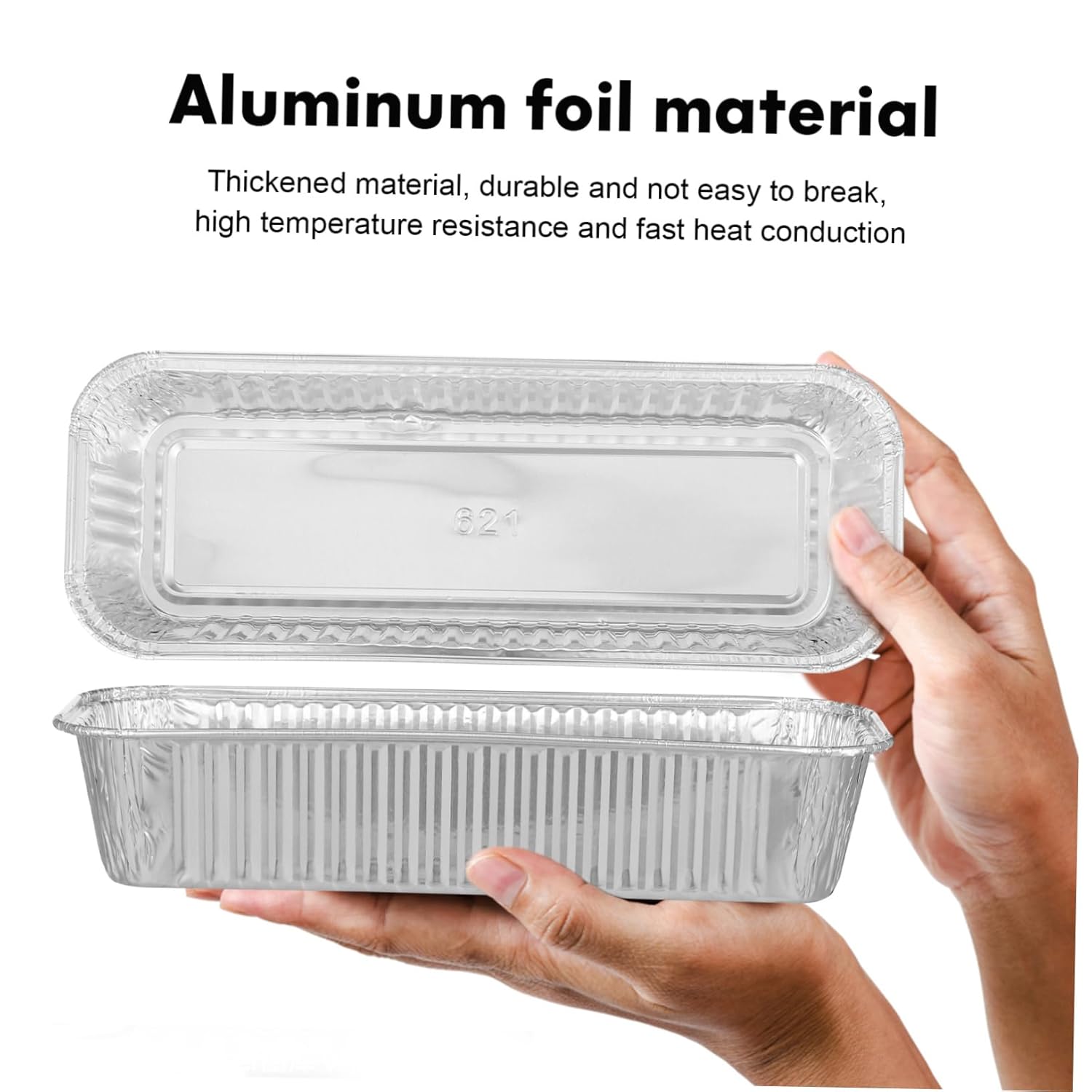 125 Pack Foil Pans for Cooking, Baking, Heating, and Storing - Disposable Food Trays for Meal Prep, Takeaway, Catering