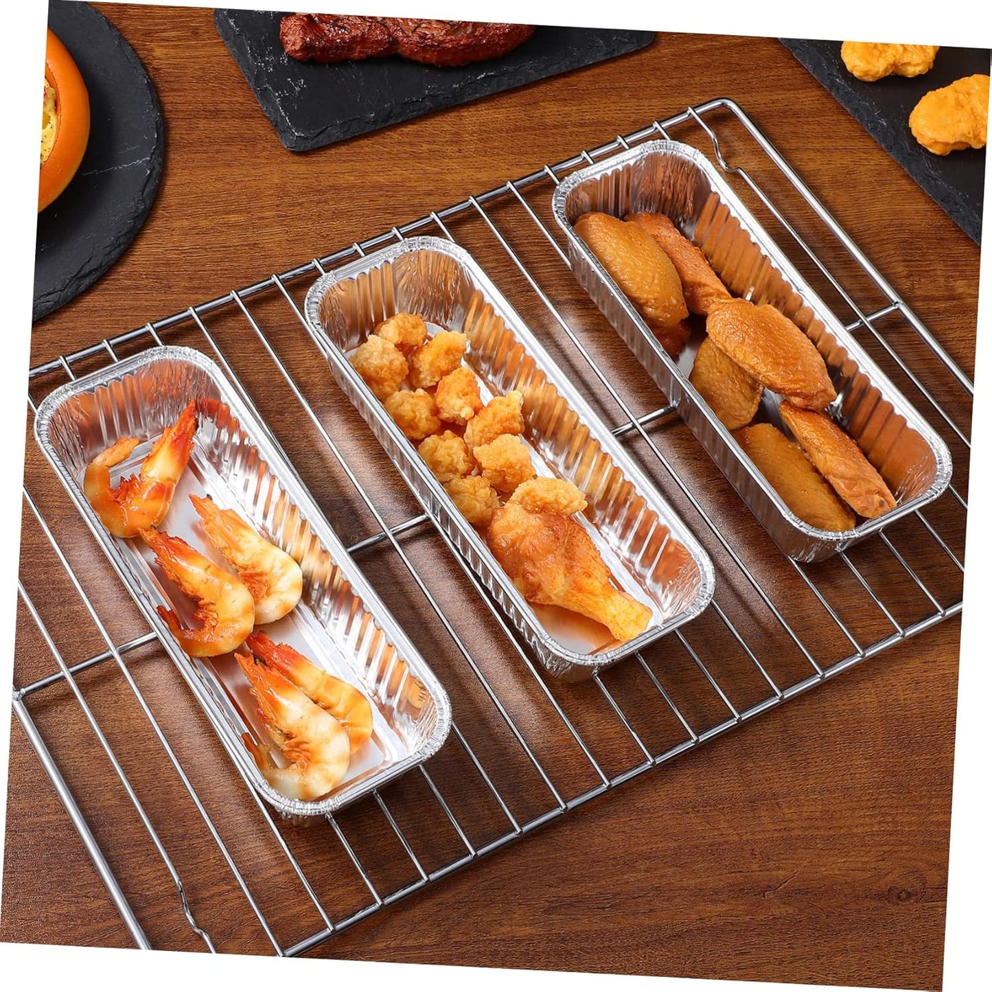 125 Pack Foil Pans for Cooking, Baking, Heating, and Storing - Disposable Food Trays for Meal Prep, Takeaway, Catering