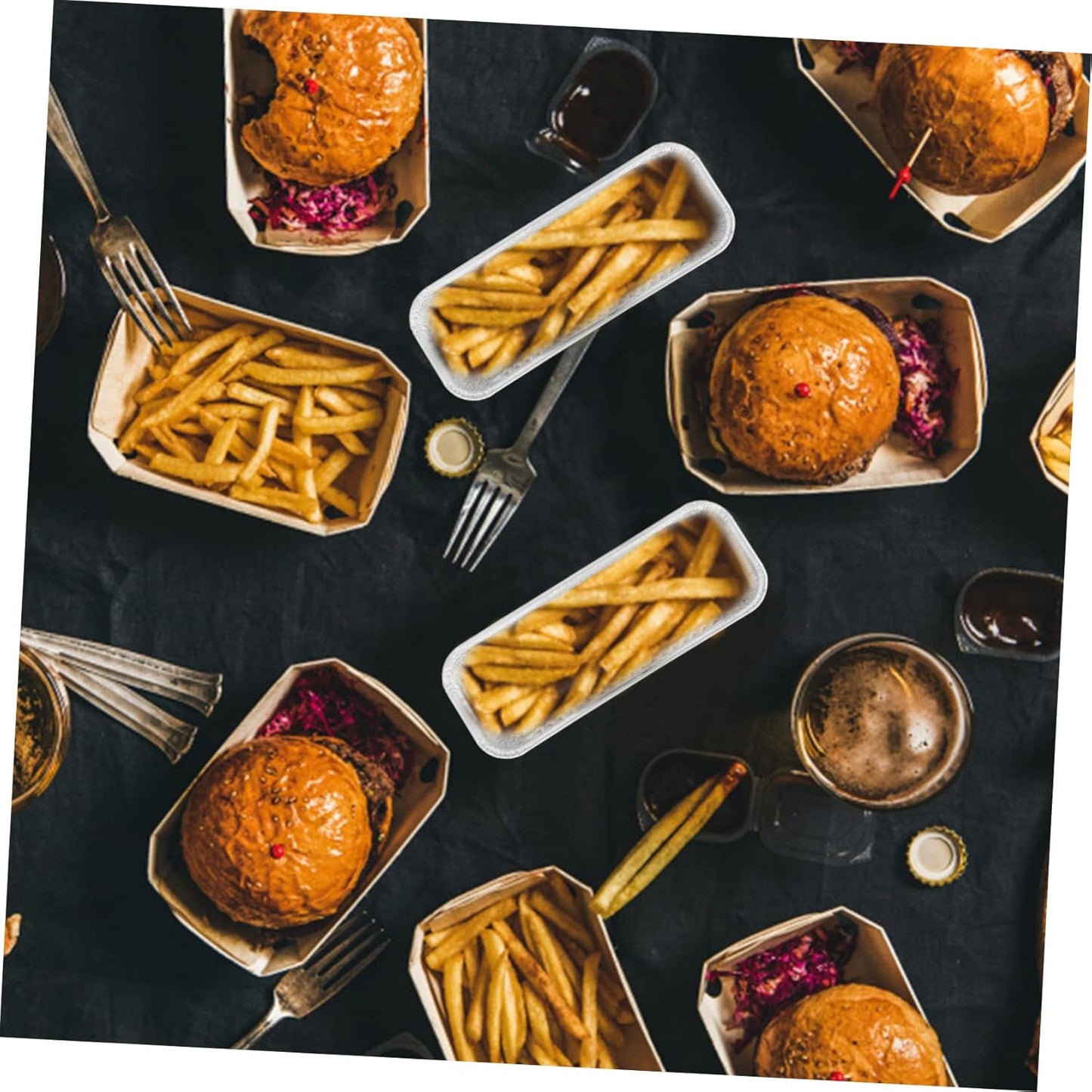 125 Pack Foil Pans for Cooking, Baking, Heating, and Storing - Disposable Food Trays for Meal Prep, Takeaway, Catering