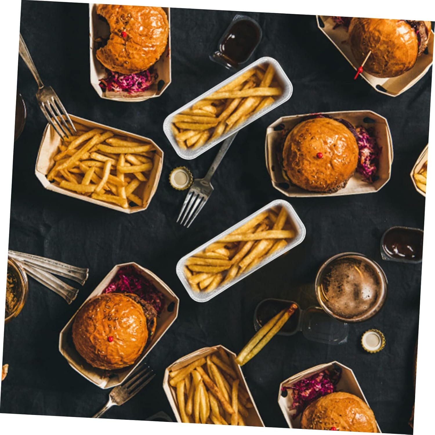 125 Pack Foil Pans for Cooking, Baking, Heating, and Storing - Disposable Food Trays for Meal Prep, Takeaway, Catering