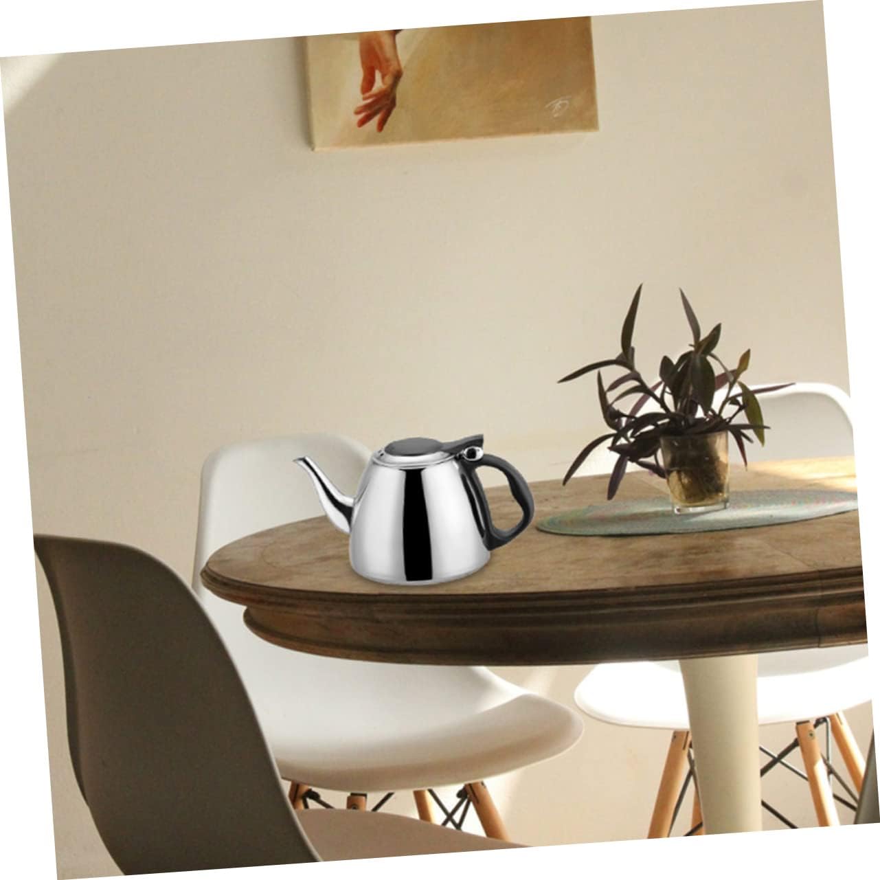 1.2L Stainless Steel Tea Kettle Maker for Electric Stove & Induction Cooker - Rustproof Household Kettle for Milk Tea Water by Mikinona