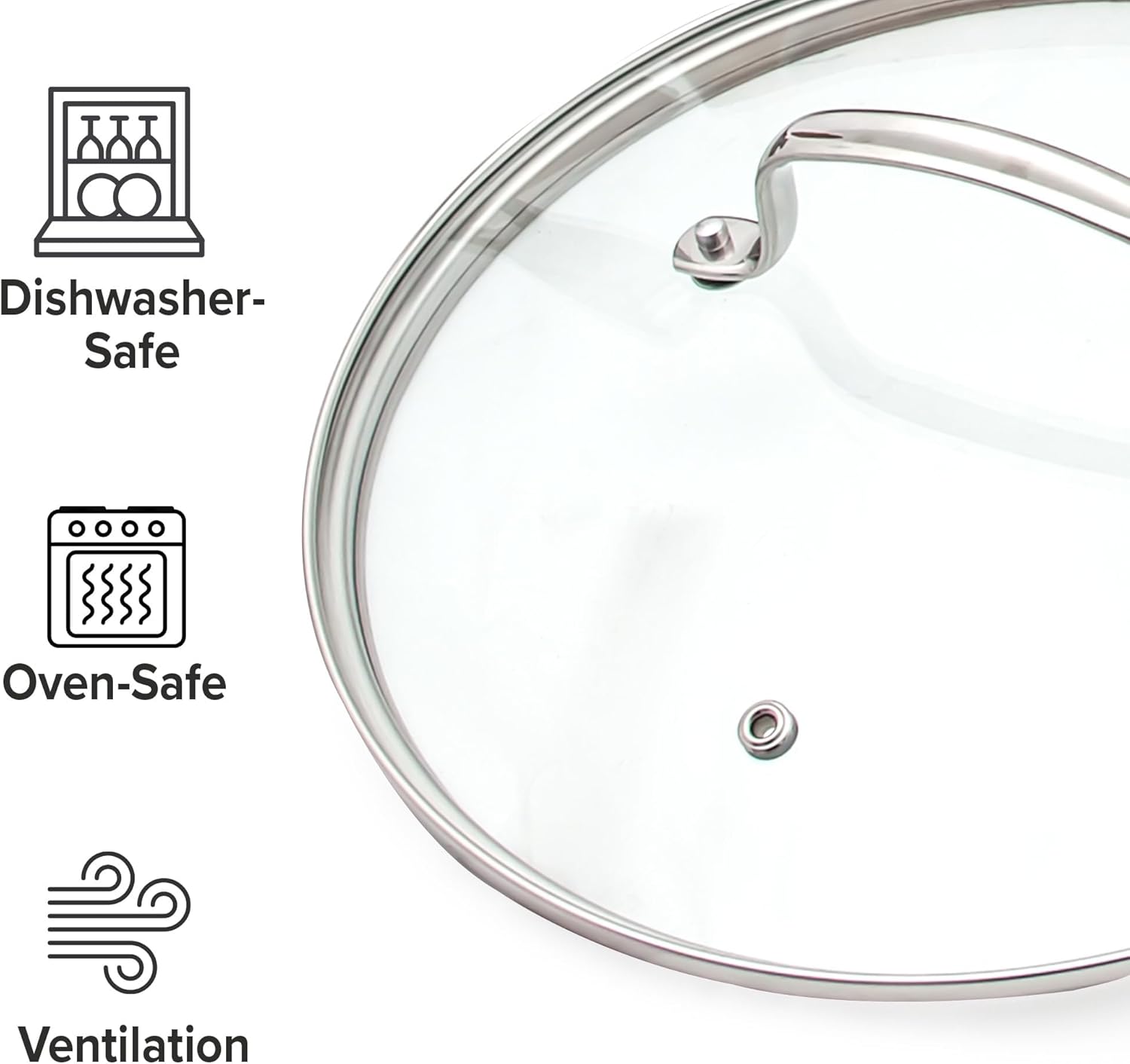 12pc Nuwave Ceramic Cookware Set - Non-Stick, Vented Glass Lids, Induction Compatible, PFAS Free