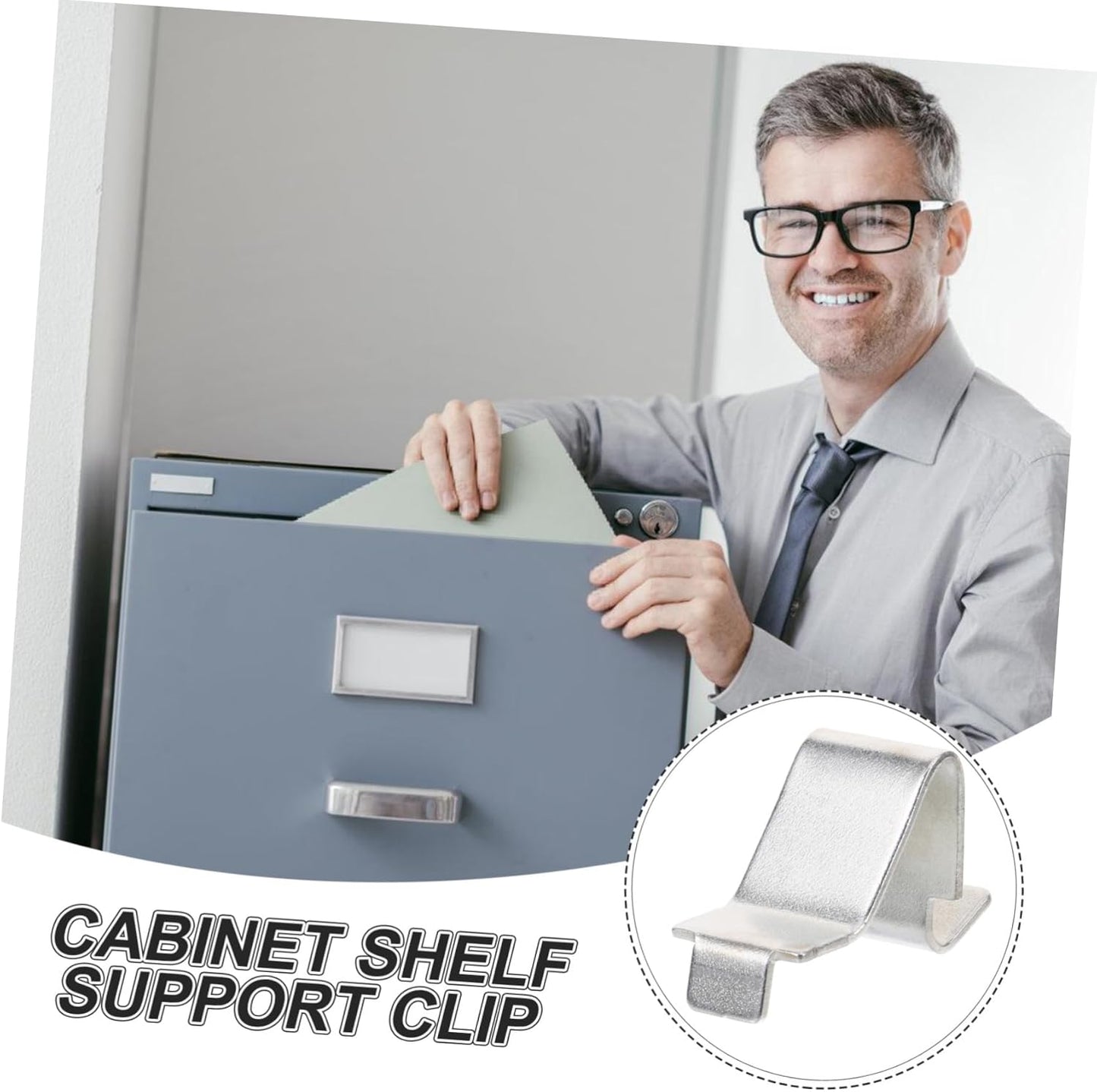 12pcs Adjustable Metal Shelf Clips - Heavy Duty Shelf Support for Wood/Metal Shelving, Strong Locker Bracket for Kitchen/Home Org.