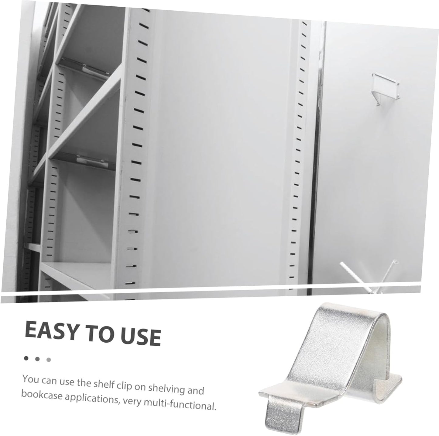 12pcs Adjustable Metal Shelf Clips - Heavy Duty Shelf Support for Wood/Metal Shelving, Strong Locker Bracket for Kitchen/Home Org.