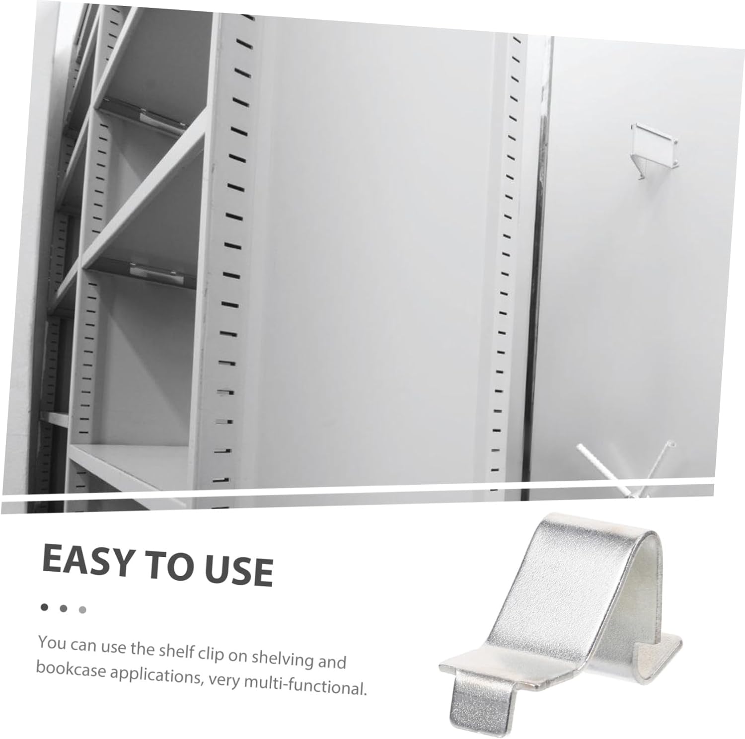 12pcs Adjustable Metal Shelf Clips - Heavy Duty Shelf Support for Wood/Metal Shelving, Strong Locker Bracket for Kitchen/Home Org.