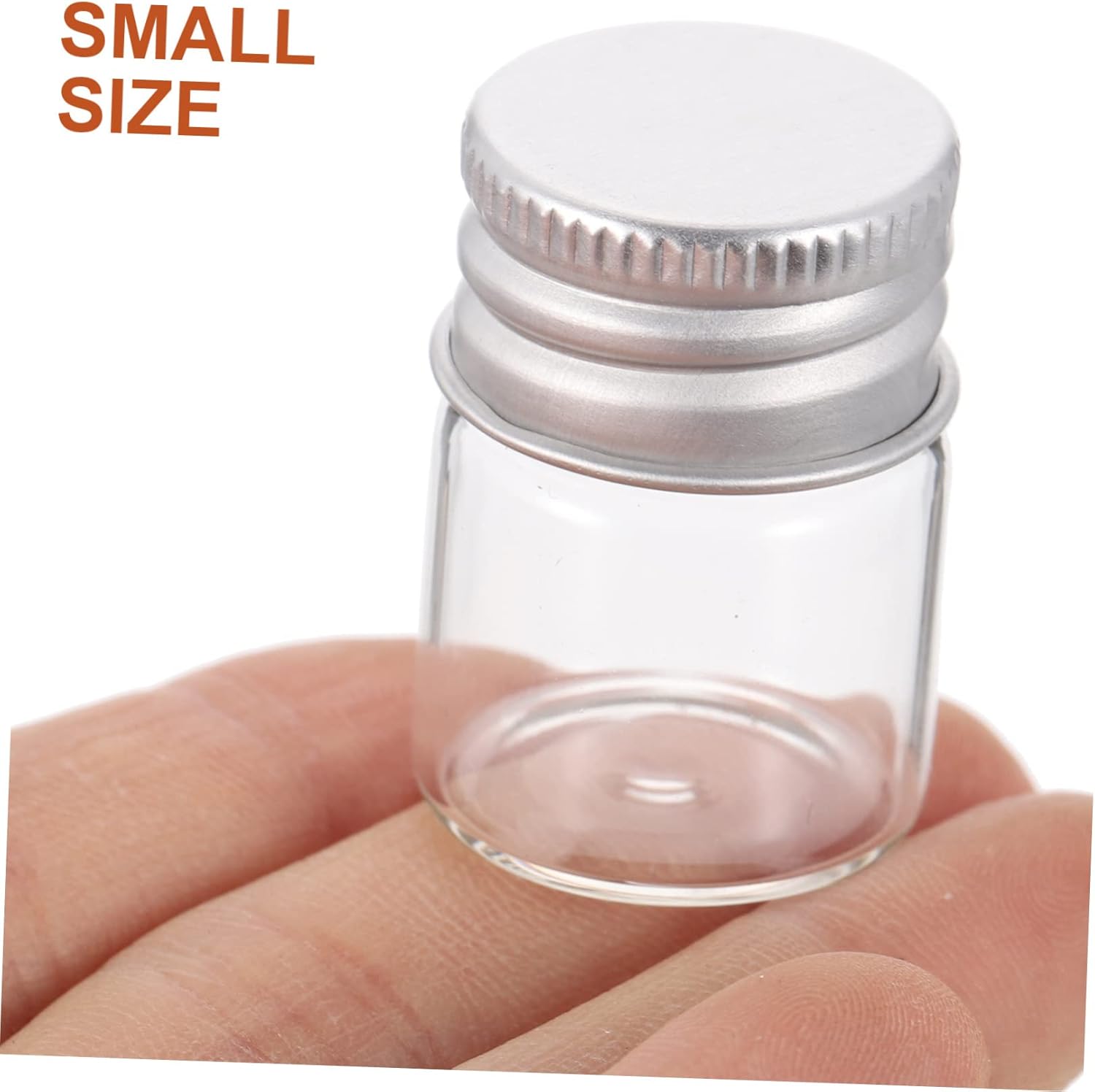 12PCS Glass Storage Jars with Aluminum Stoppers - Sealed Containers for Food Grains, Tea, and Sugar