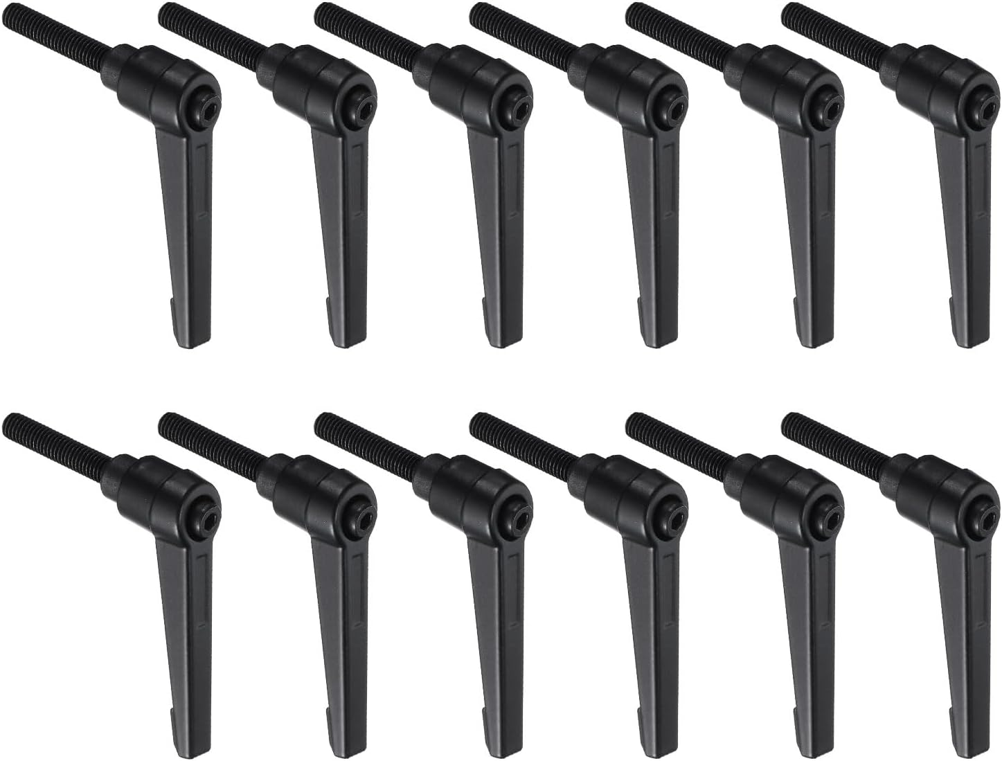 12pcs Lever Adjustable Handles M6 x 32mm Metric Male Thread for Clamping - Rotating Screw Handles with Locking Lever